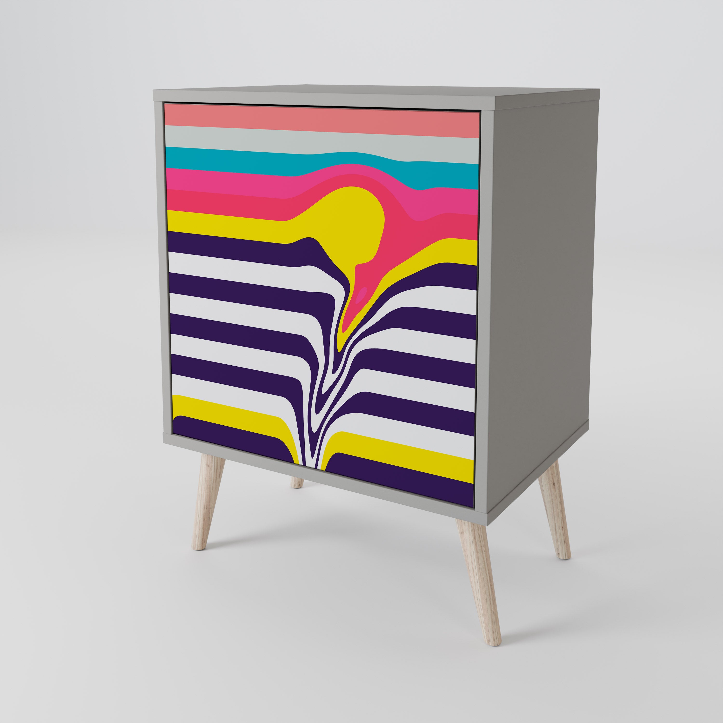 TONE COLLAPSE Komoda 1-drzwiowa korpus Szary