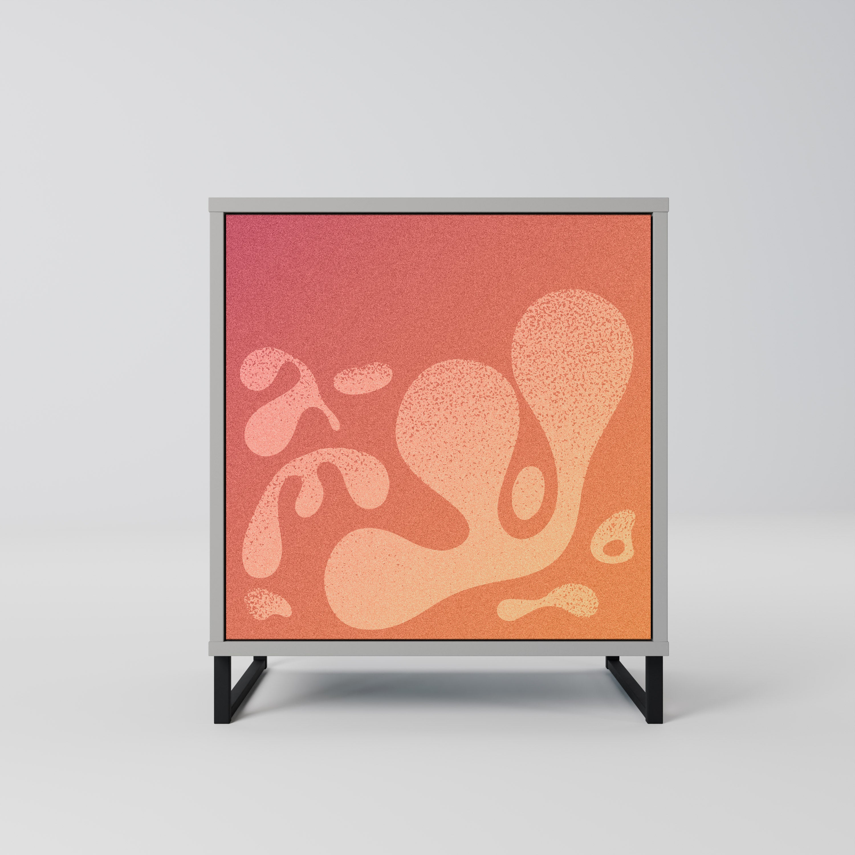 IRREGULAR PINK Komoda 1-drzwiowa korpus Szary