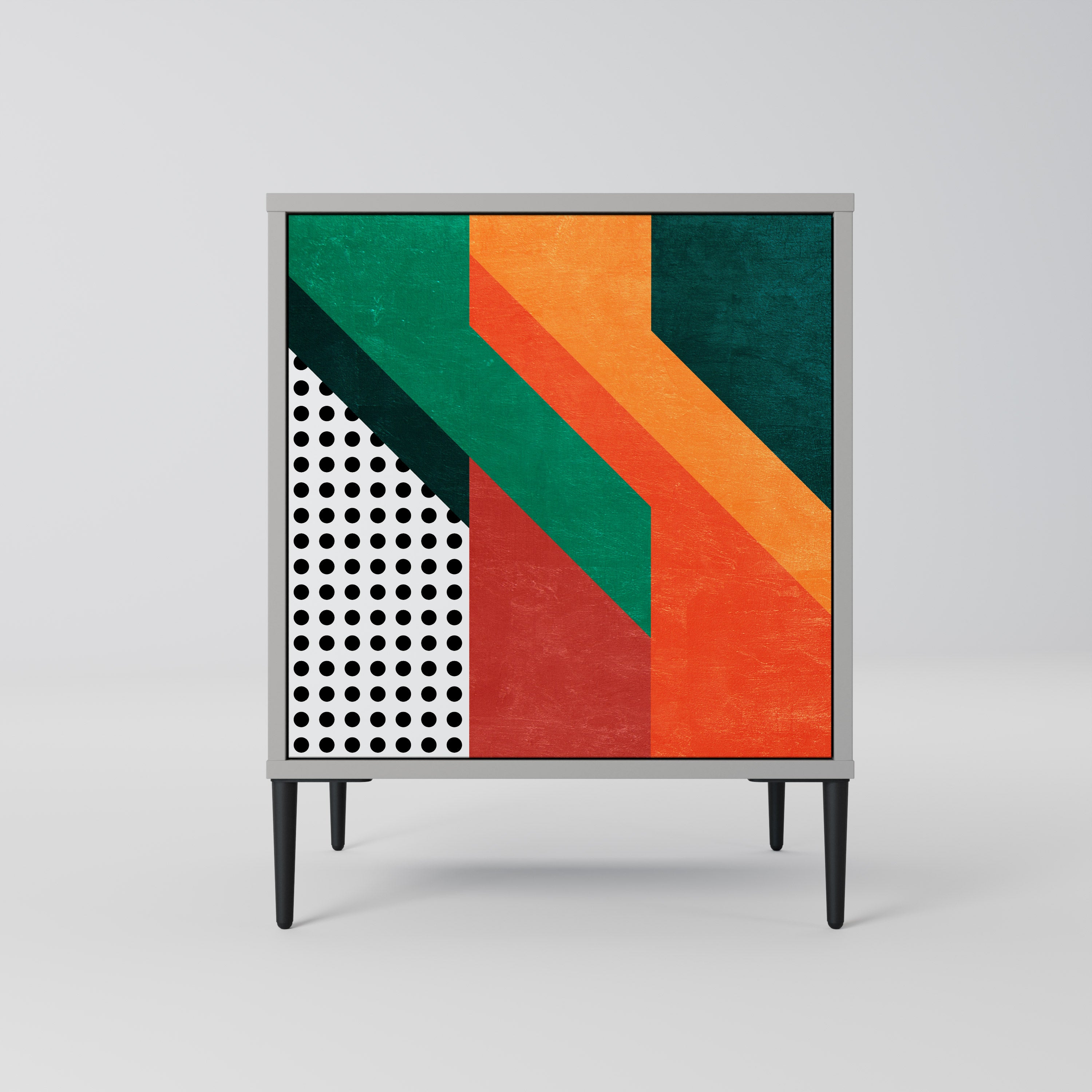 MAKESHIFT ARTISTRY Komoda 1-drzwiowa korpus Szary