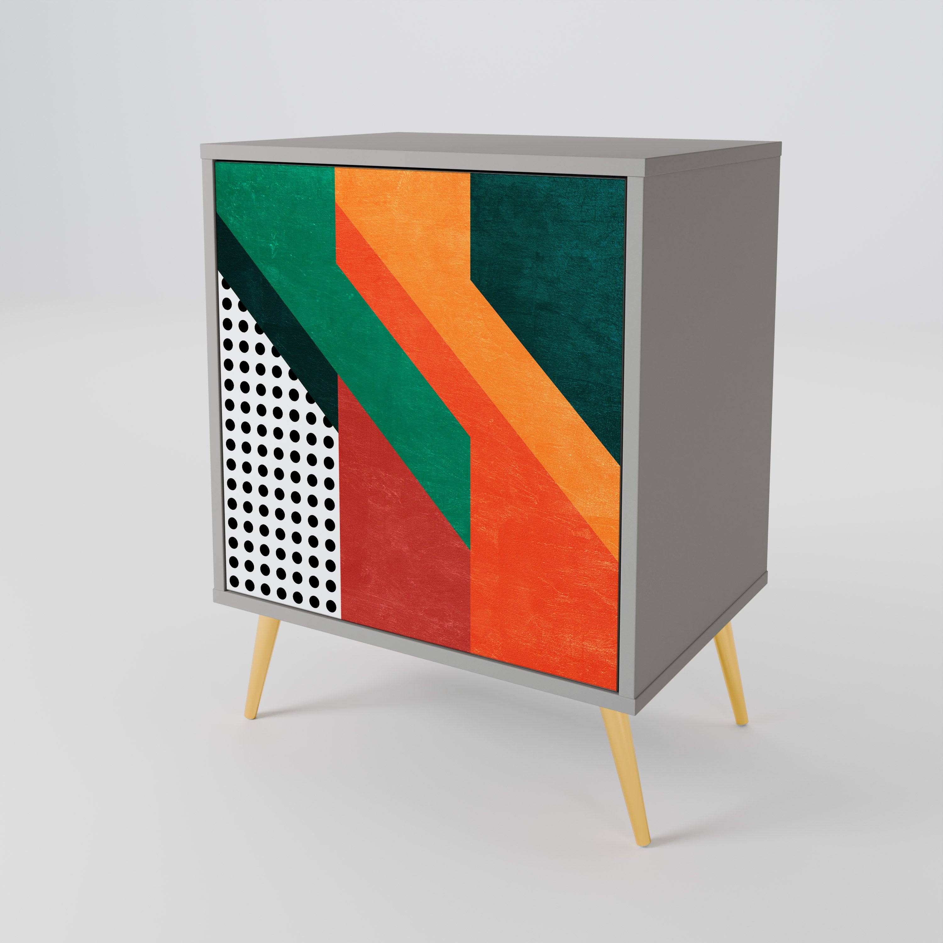 MAKESHIFT ARTISTRY Komoda 1-drzwiowa korpus Szary