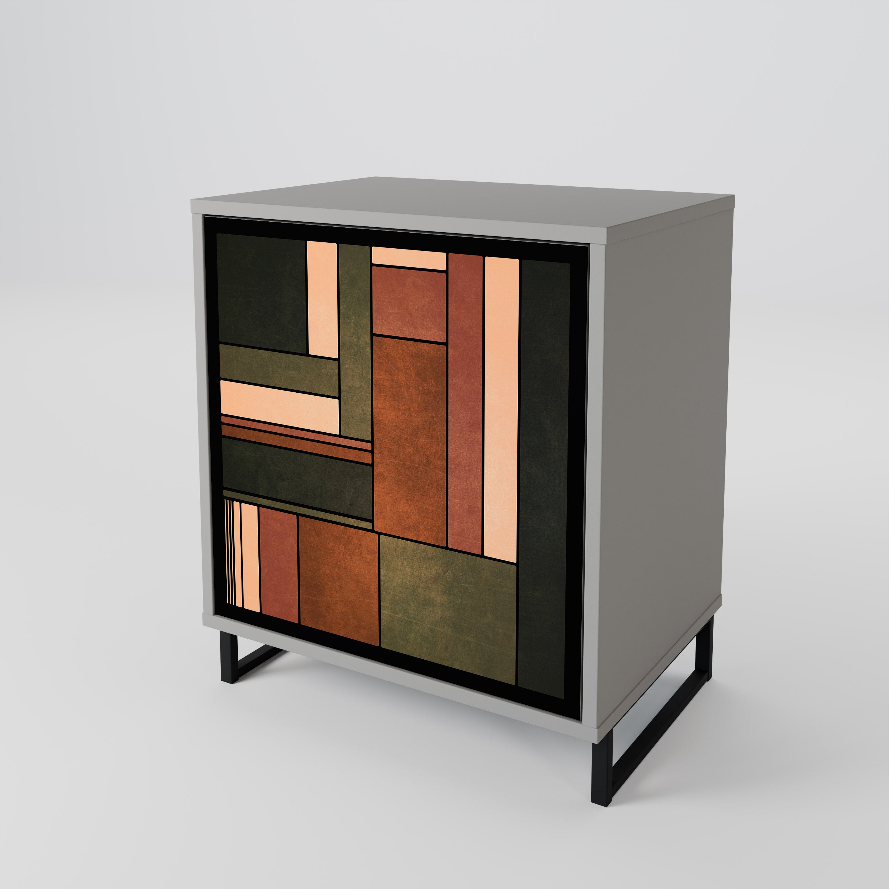 FIGURES OF NATURE Komoda 1-drzwiowa korpus Szary