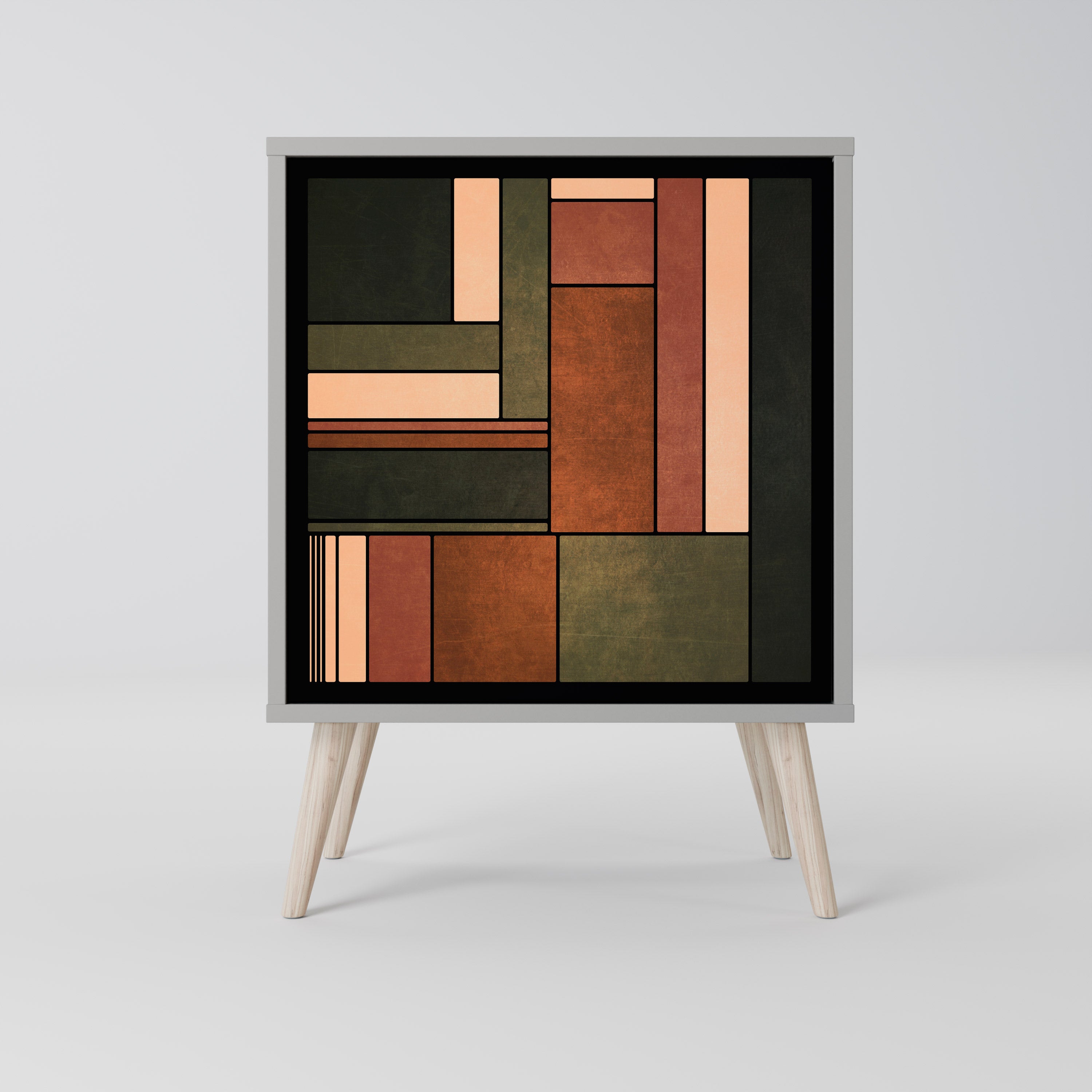 FIGURES OF NATURE Komoda 1-drzwiowa korpus Szary