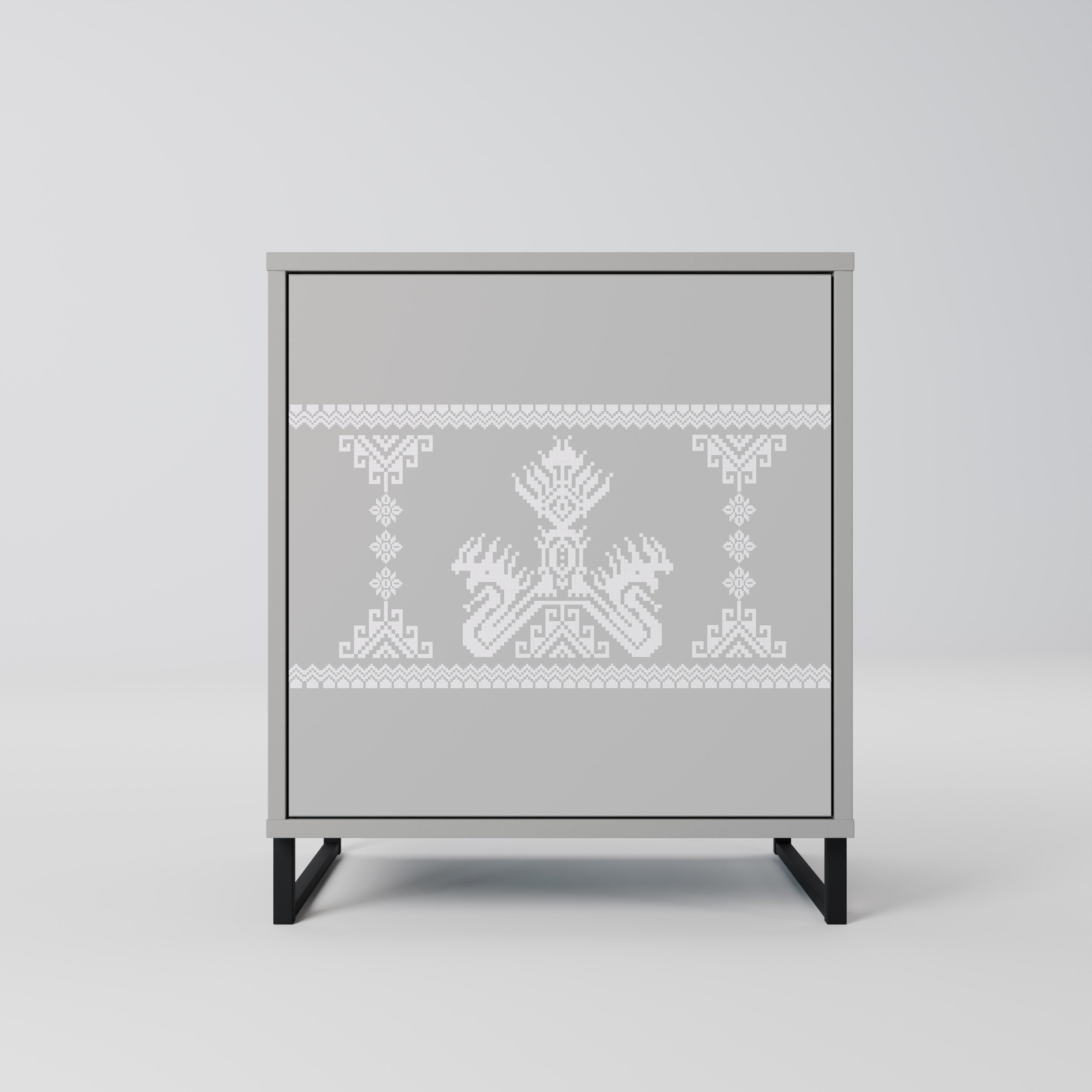 THAI GRAY Komoda 1-drzwiowa korpus Szary