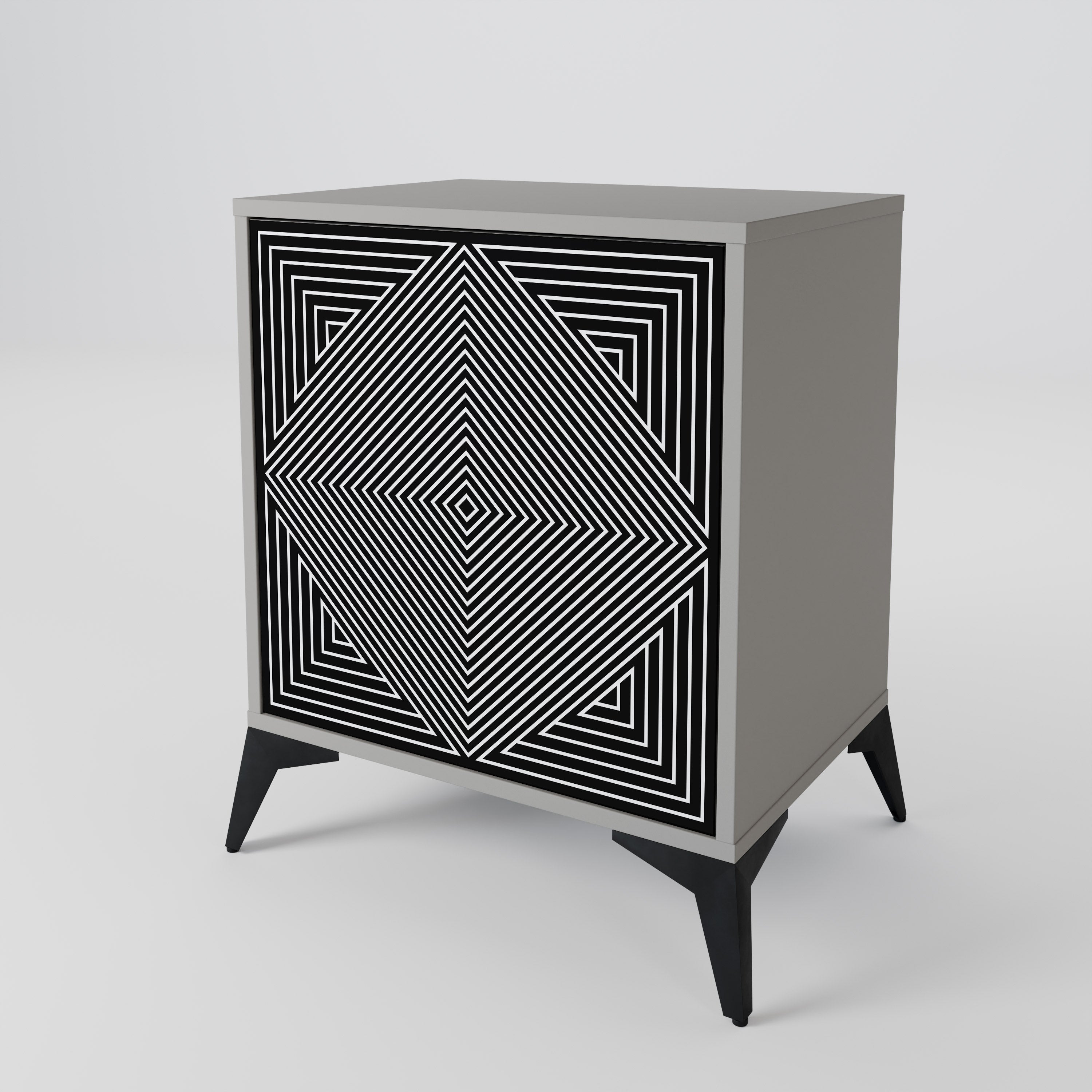 POLYGON ILLUSION Komoda 1-drzwiowa korpus Szary