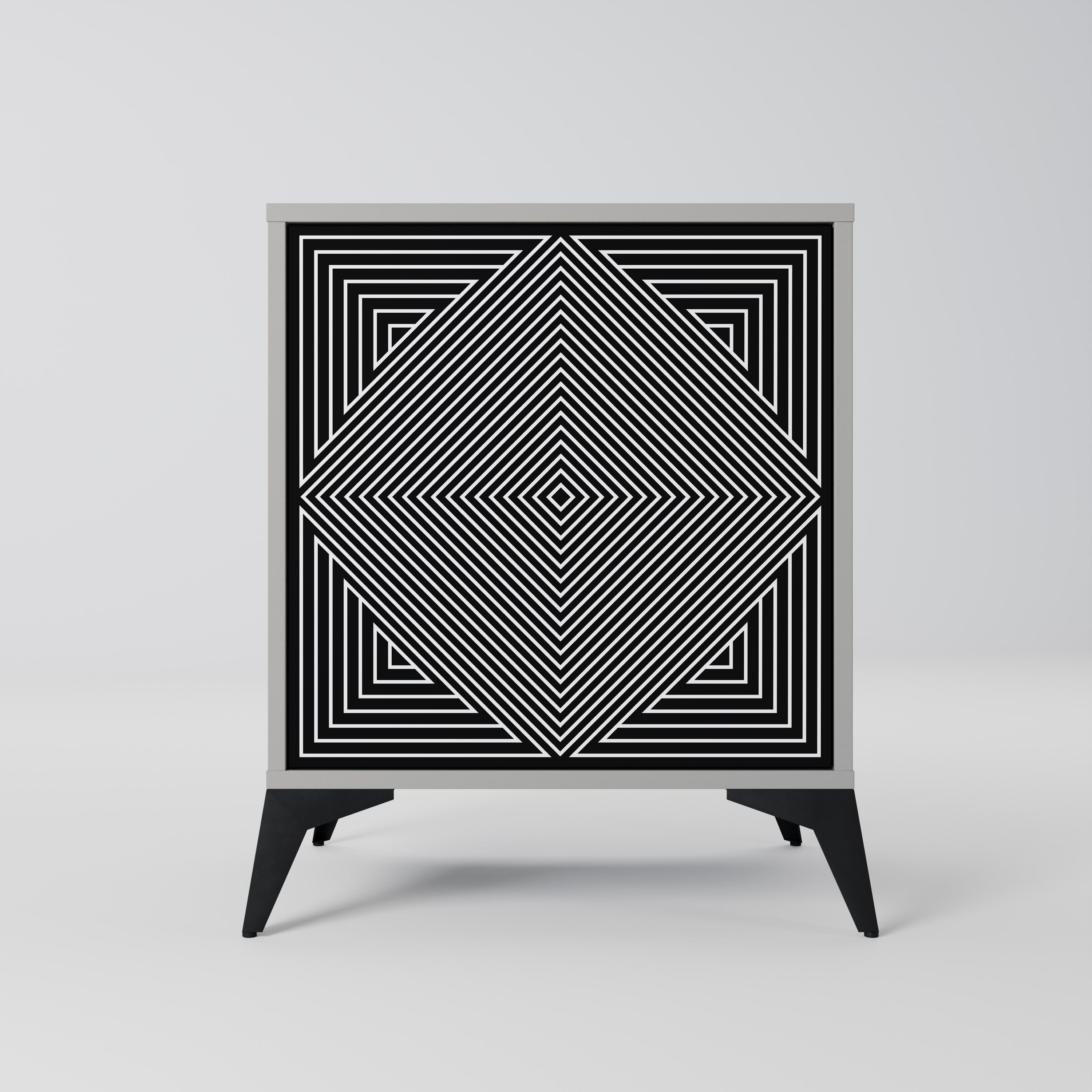 POLYGON ILLUSION Komoda 1-drzwiowa korpus Szary