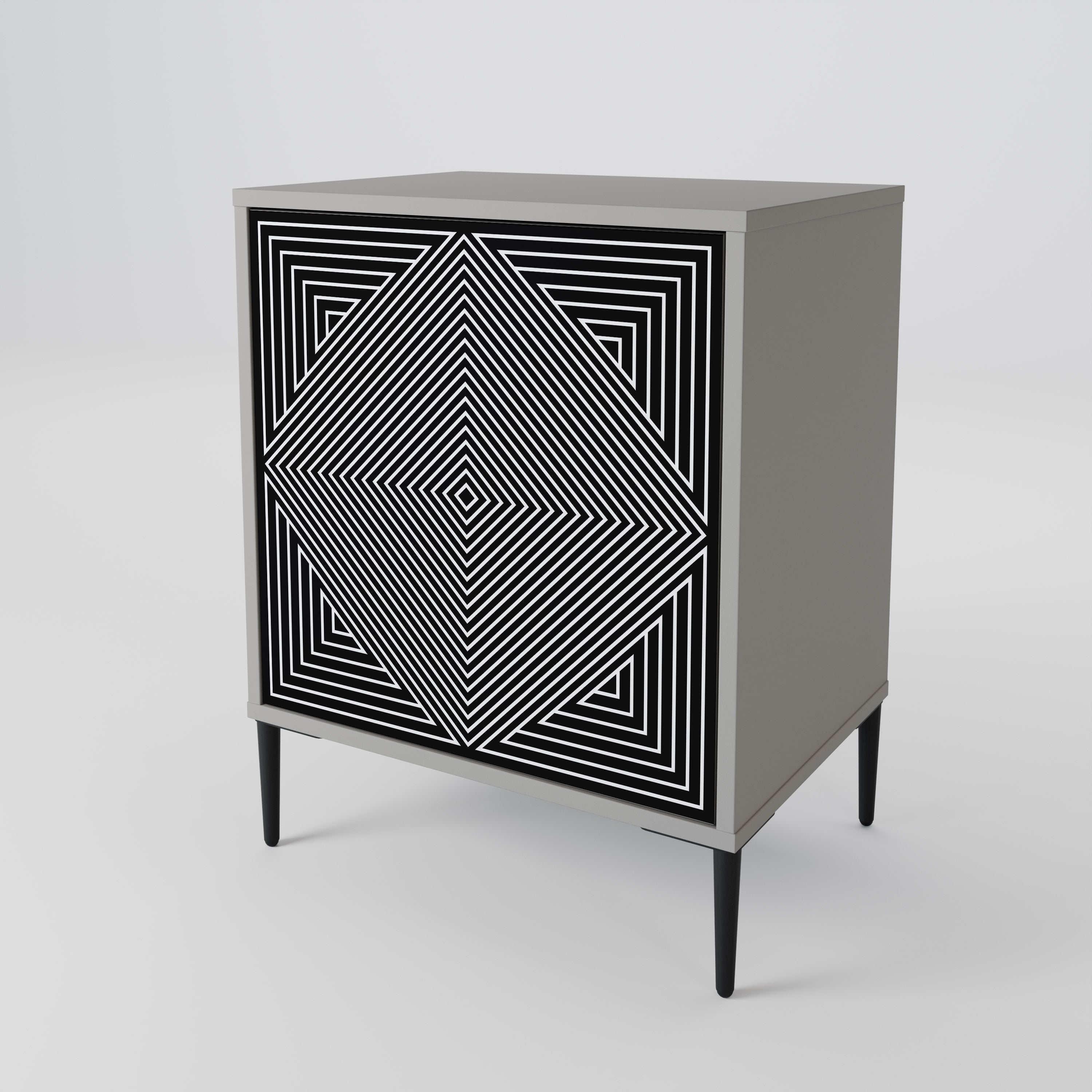 POLYGON ILLUSION Komoda 1-drzwiowa korpus Szary