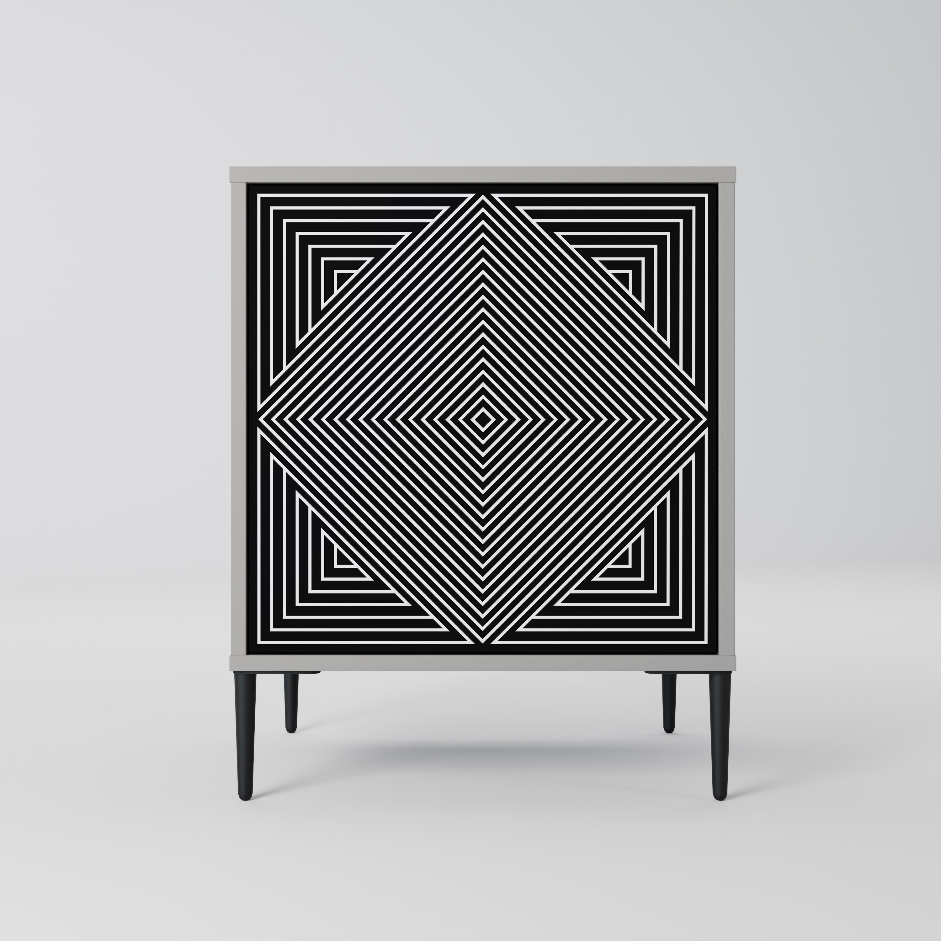 POLYGON ILLUSION Komoda 1-drzwiowa korpus Szary