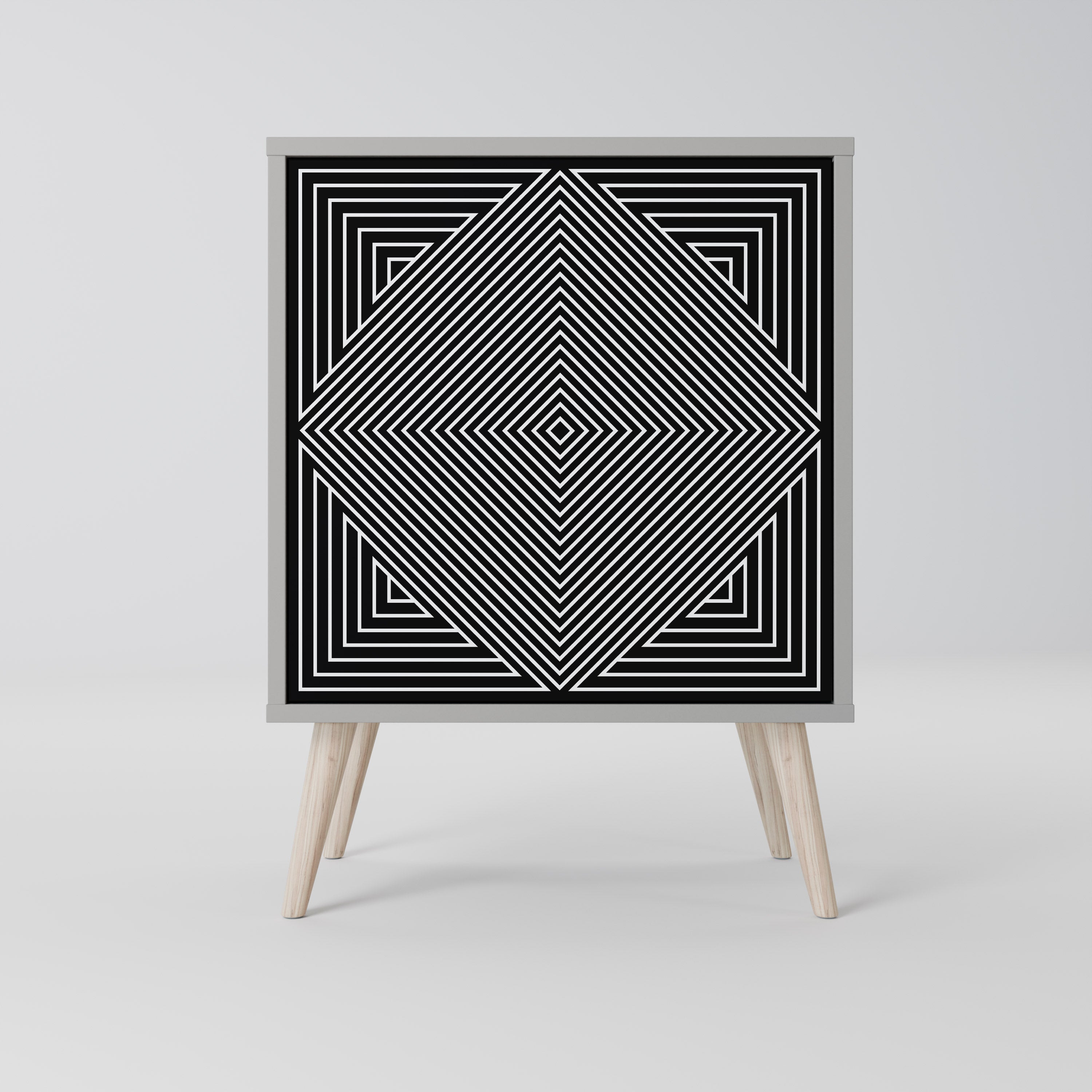 POLYGON ILLUSION Komoda 1-drzwiowa korpus Szary