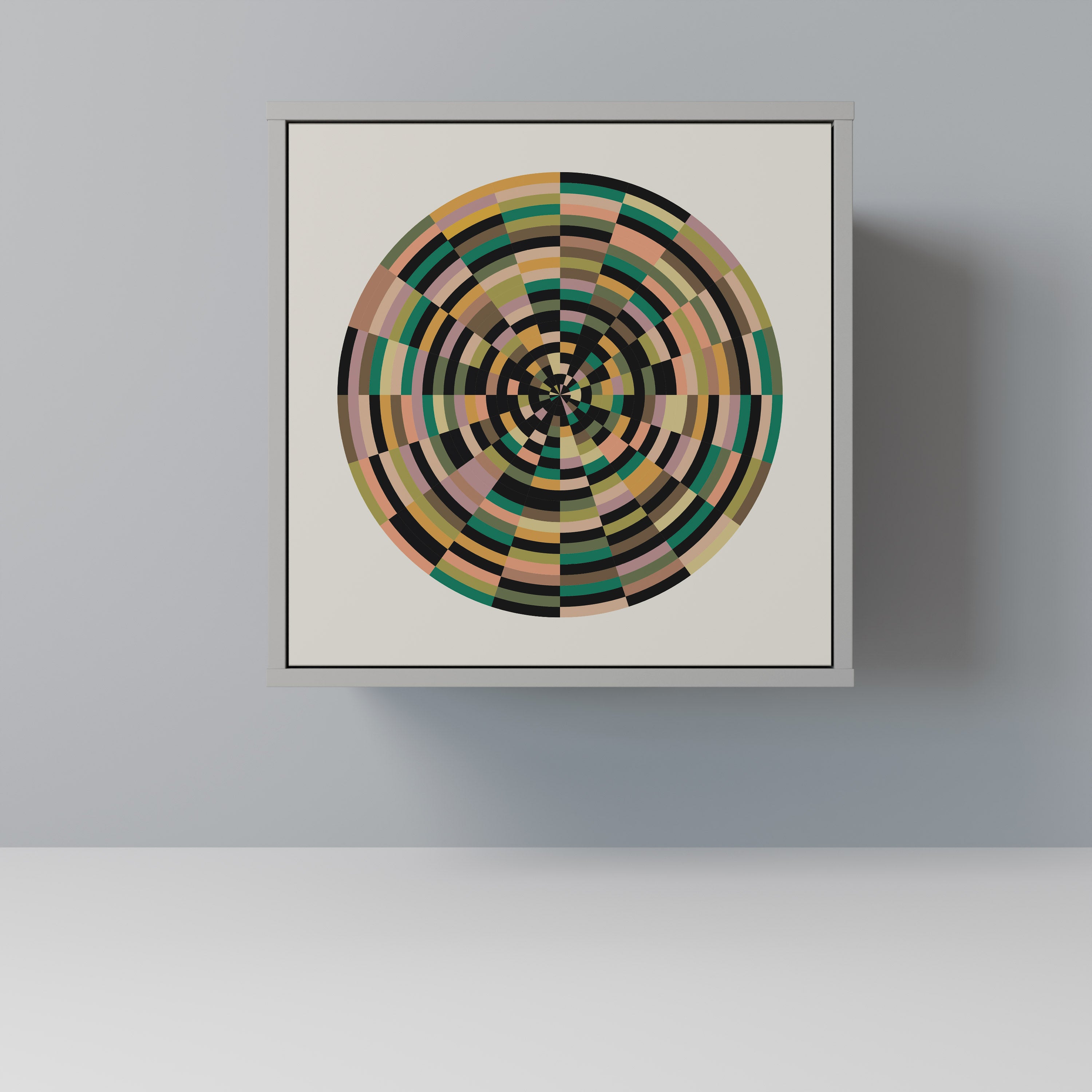 GREEN CIRCLES Komoda 1-drzwiowa korpus Szary