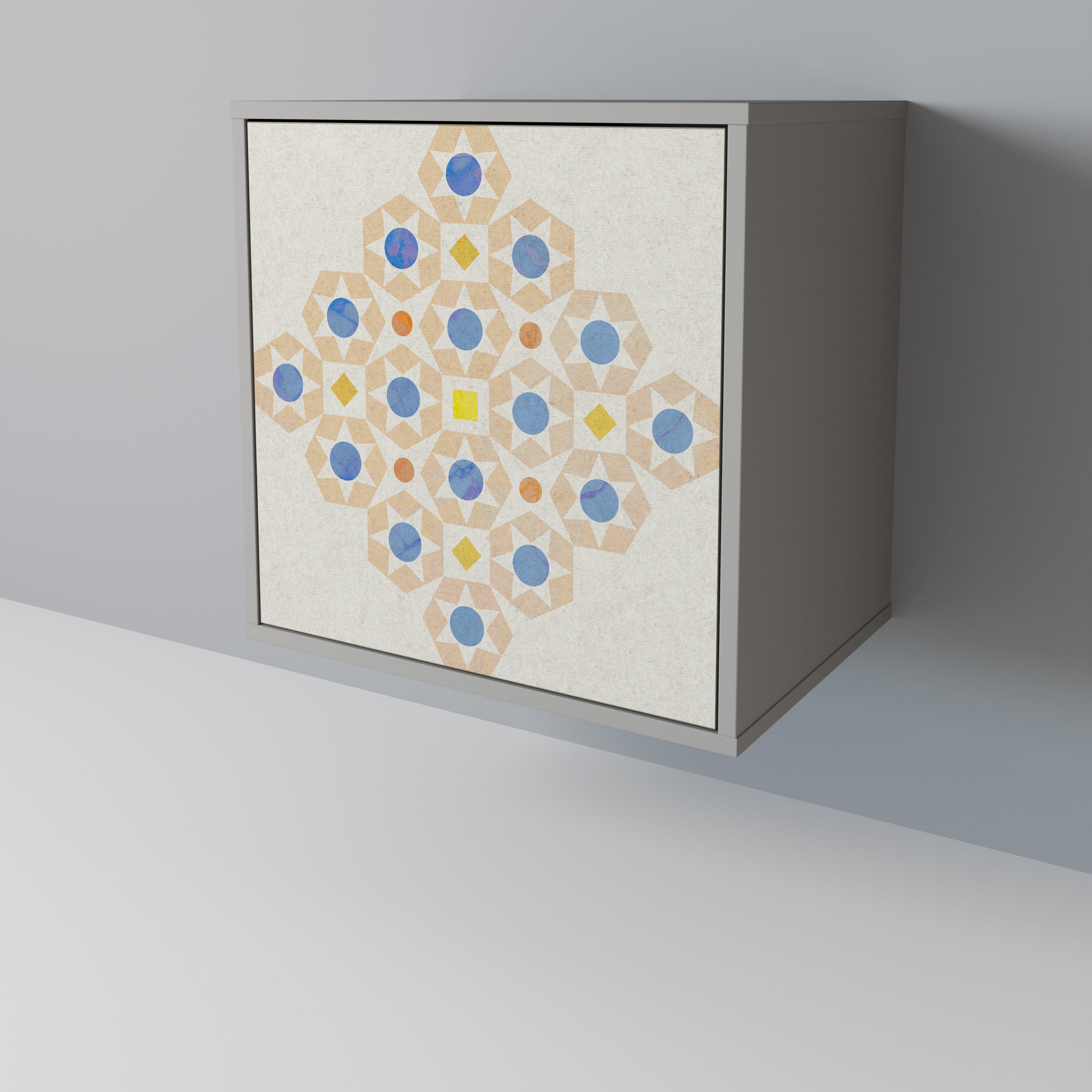 PATTERNED PRISM Komoda 1-drzwiowa korpus Szary