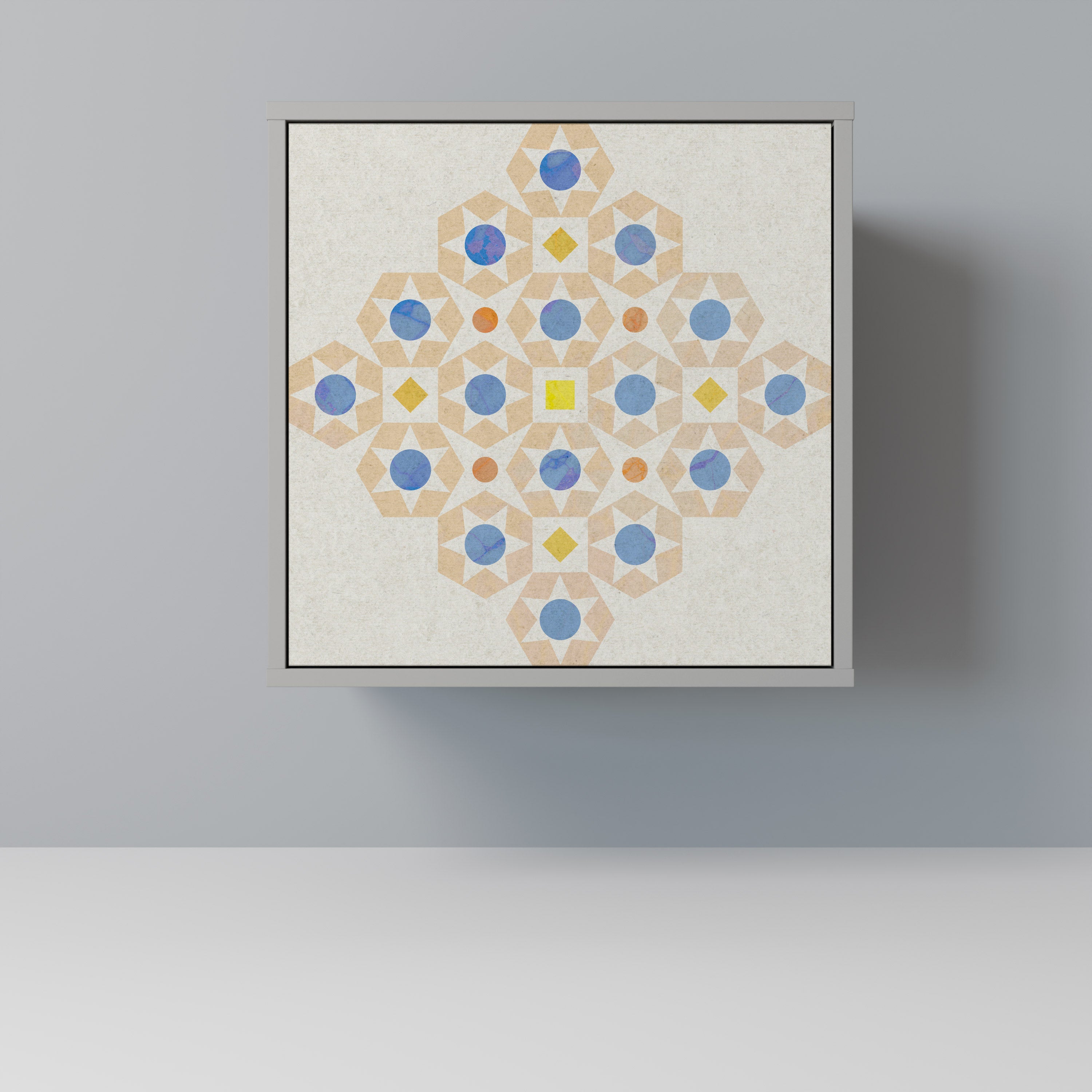 PATTERNED PRISM Komoda 1-drzwiowa korpus Szary