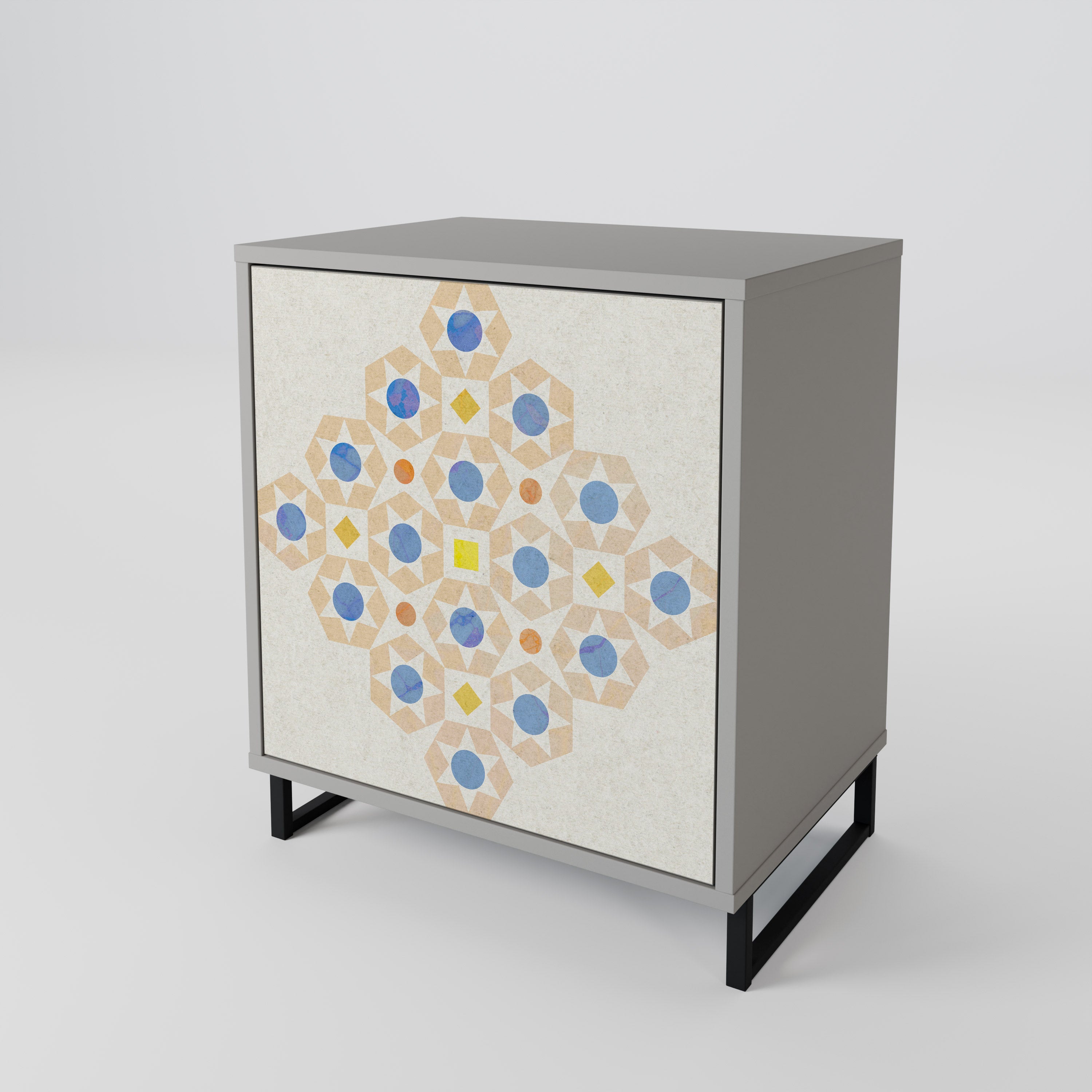 PATTERNED PRISM Komoda 1-drzwiowa korpus Szary