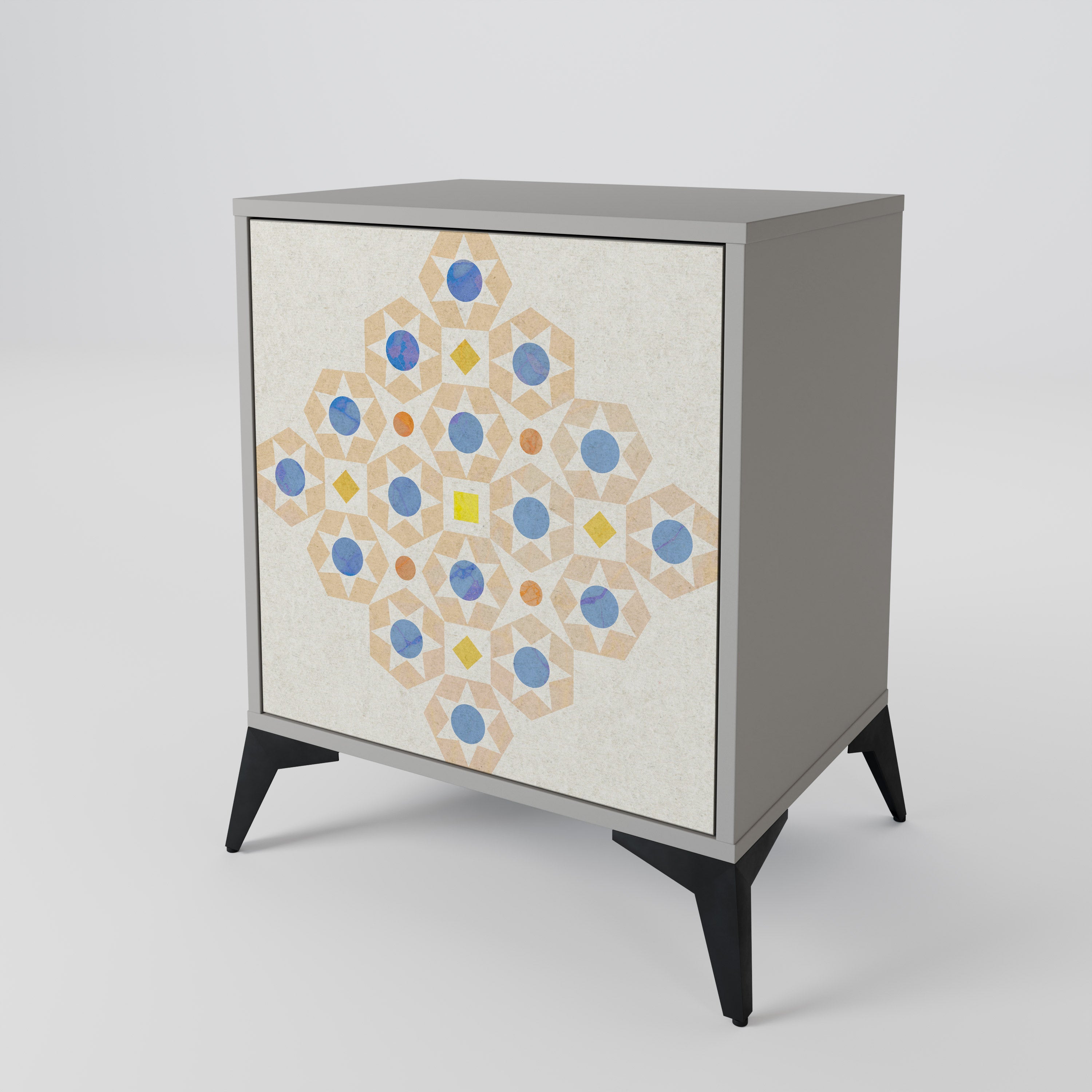 PATTERNED PRISM Komoda 1-drzwiowa korpus Szary