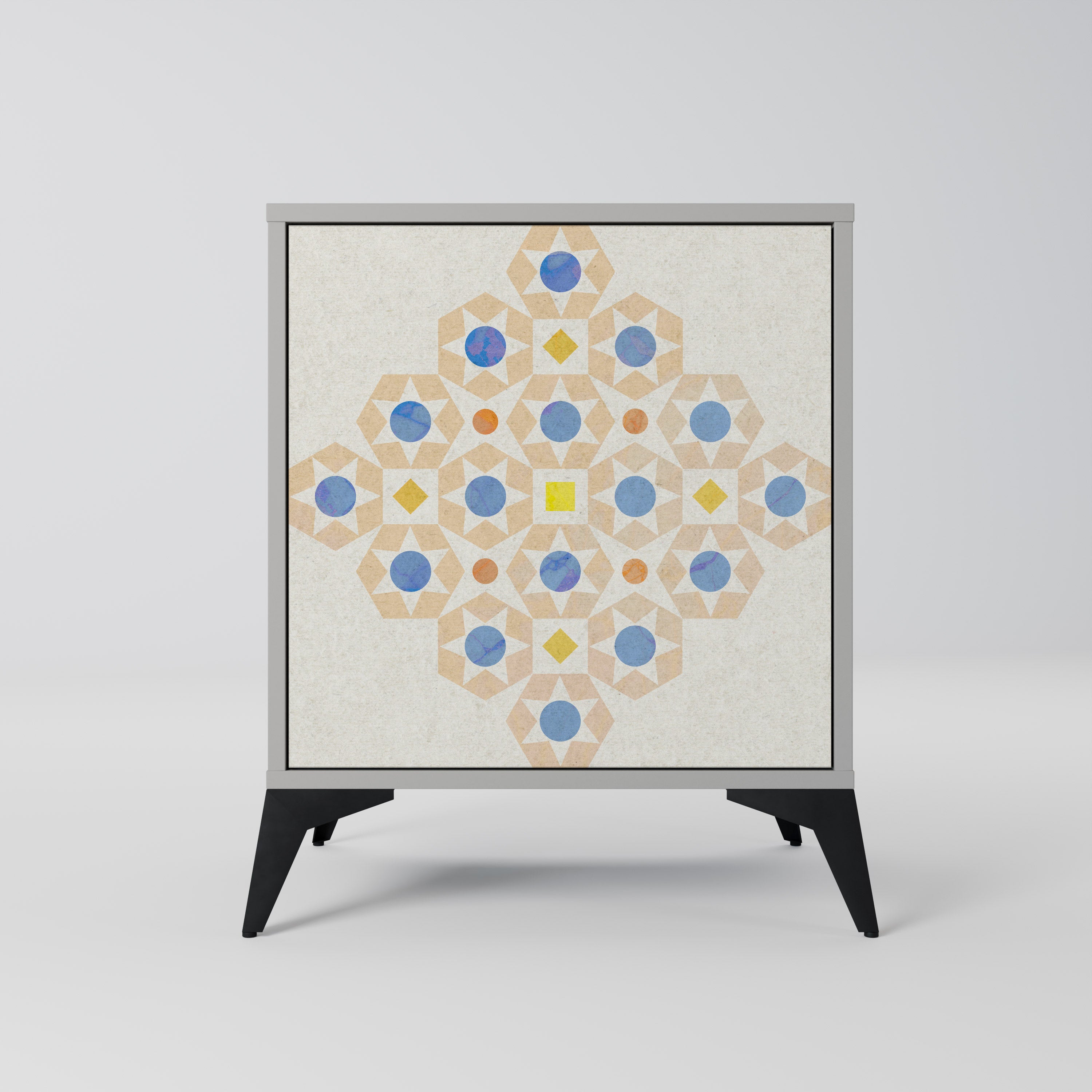 PATTERNED PRISM Komoda 1-drzwiowa korpus Szary