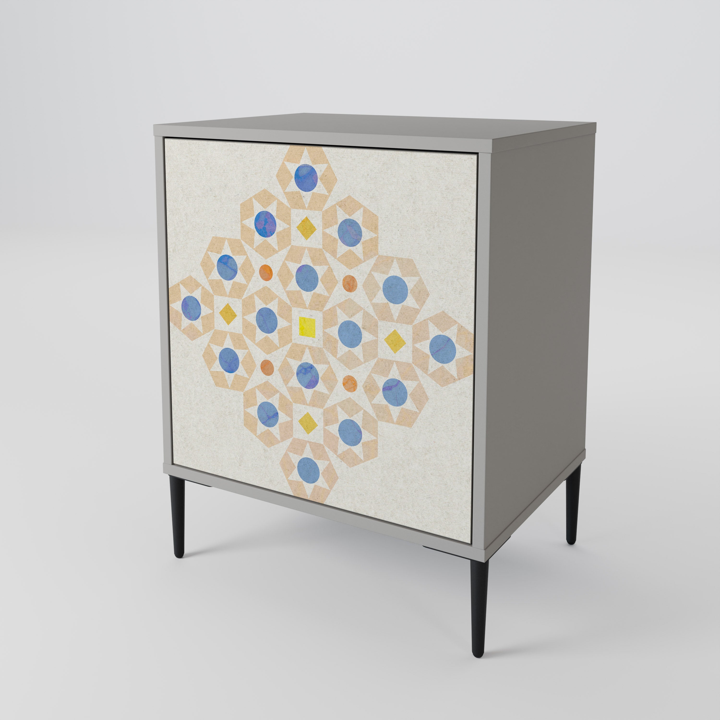 PATTERNED PRISM Komoda 1-drzwiowa korpus Szary