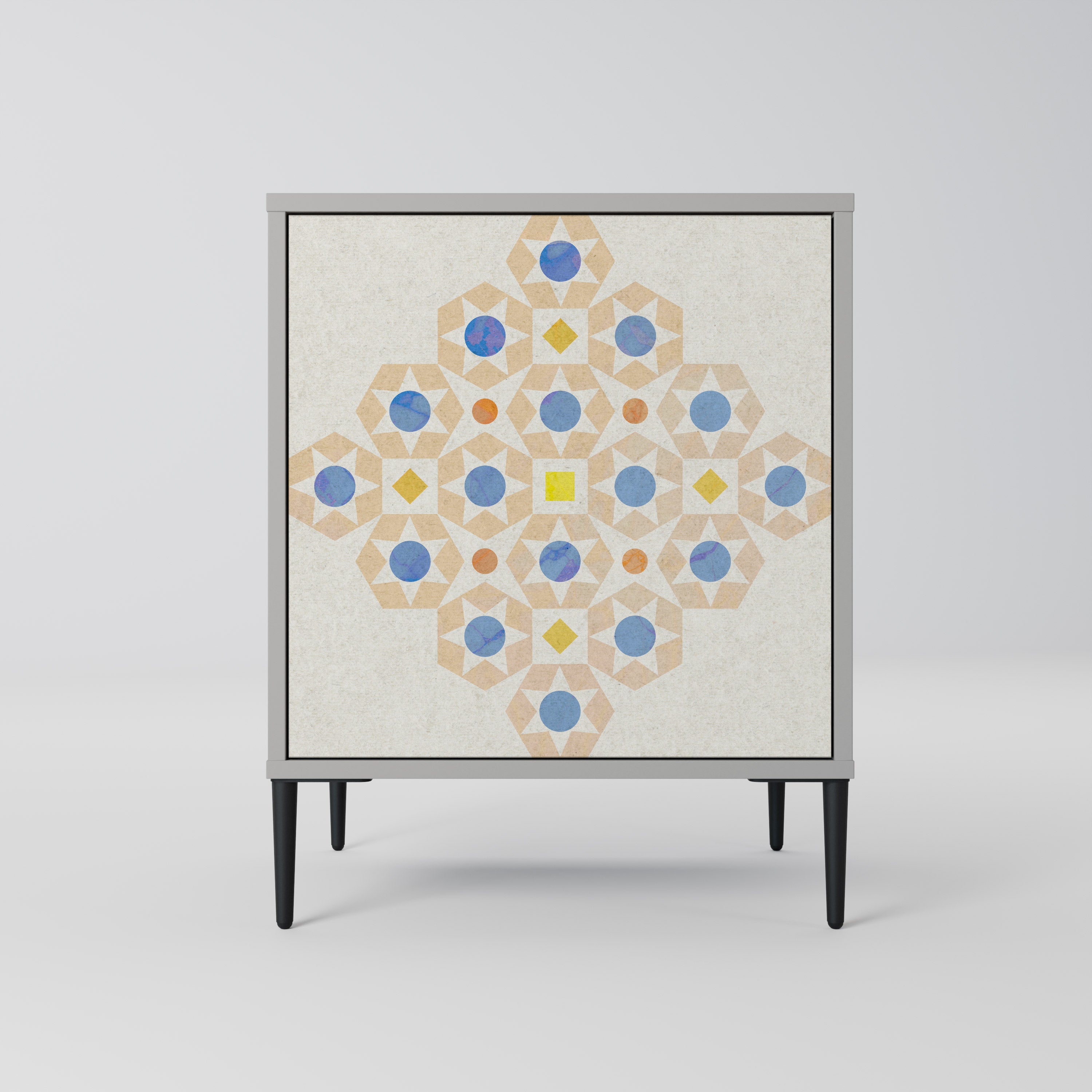 PATTERNED PRISM Komoda 1-drzwiowa korpus Szary