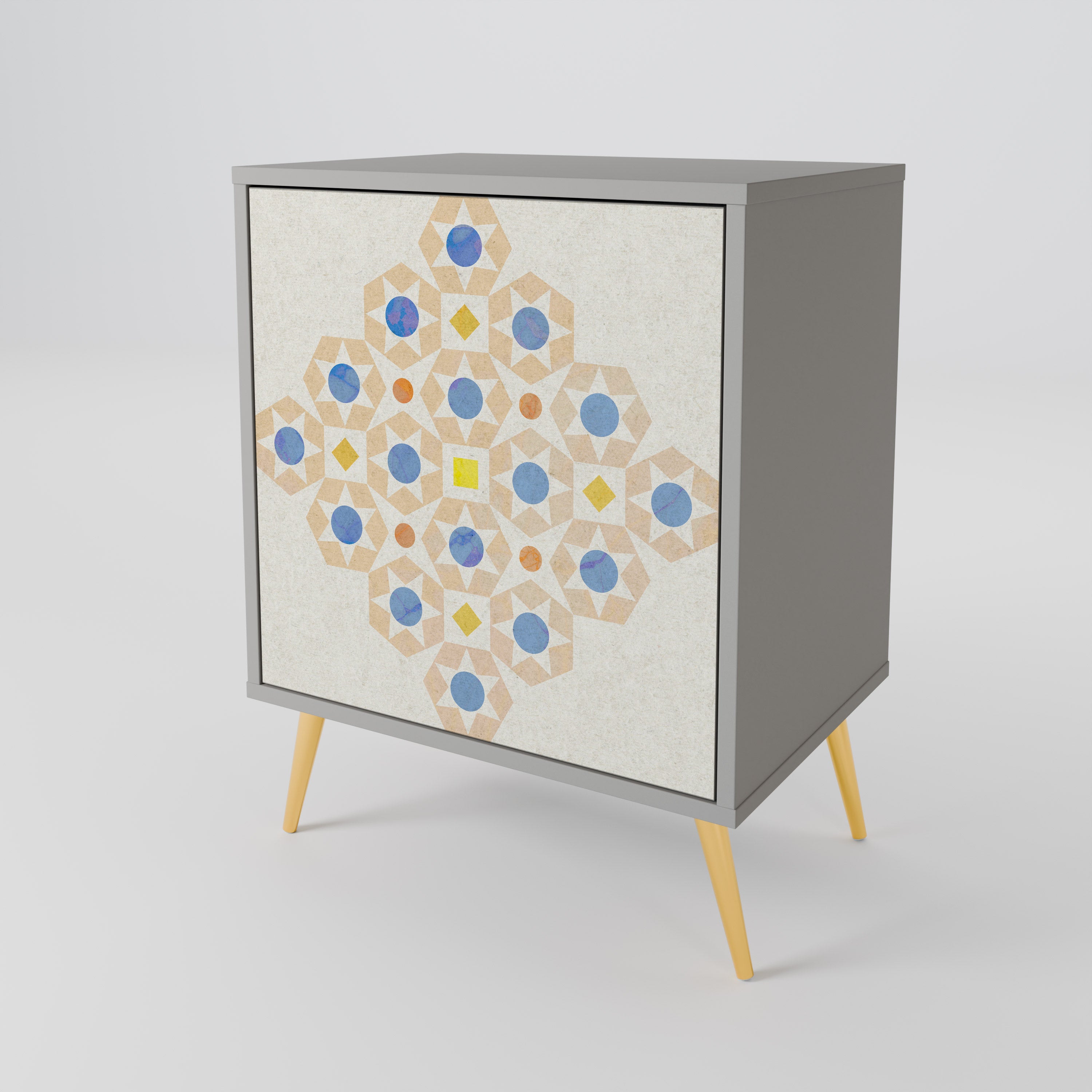 PATTERNED PRISM Komoda 1-drzwiowa korpus Szary