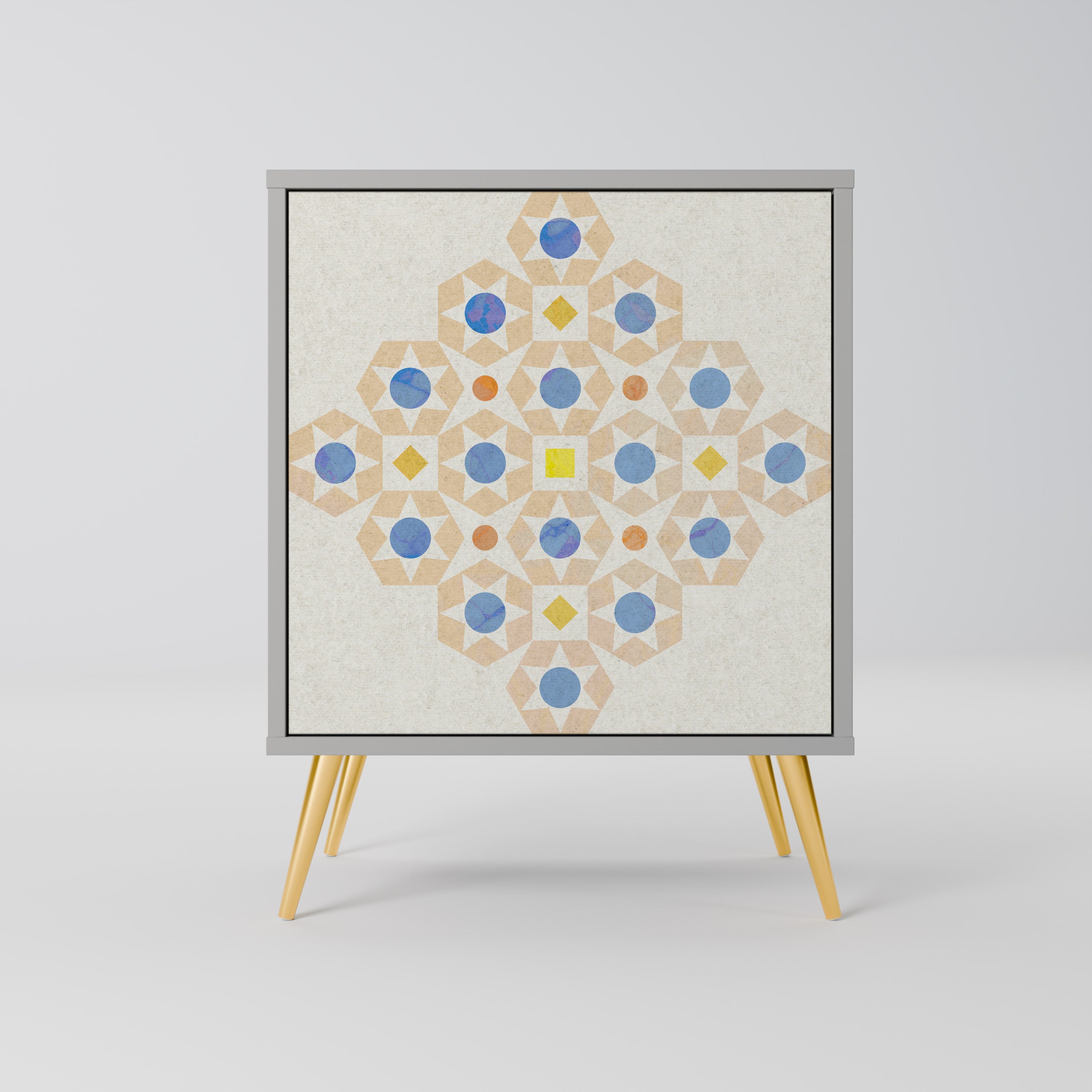 PATTERNED PRISM Komoda 1-drzwiowa korpus Szary