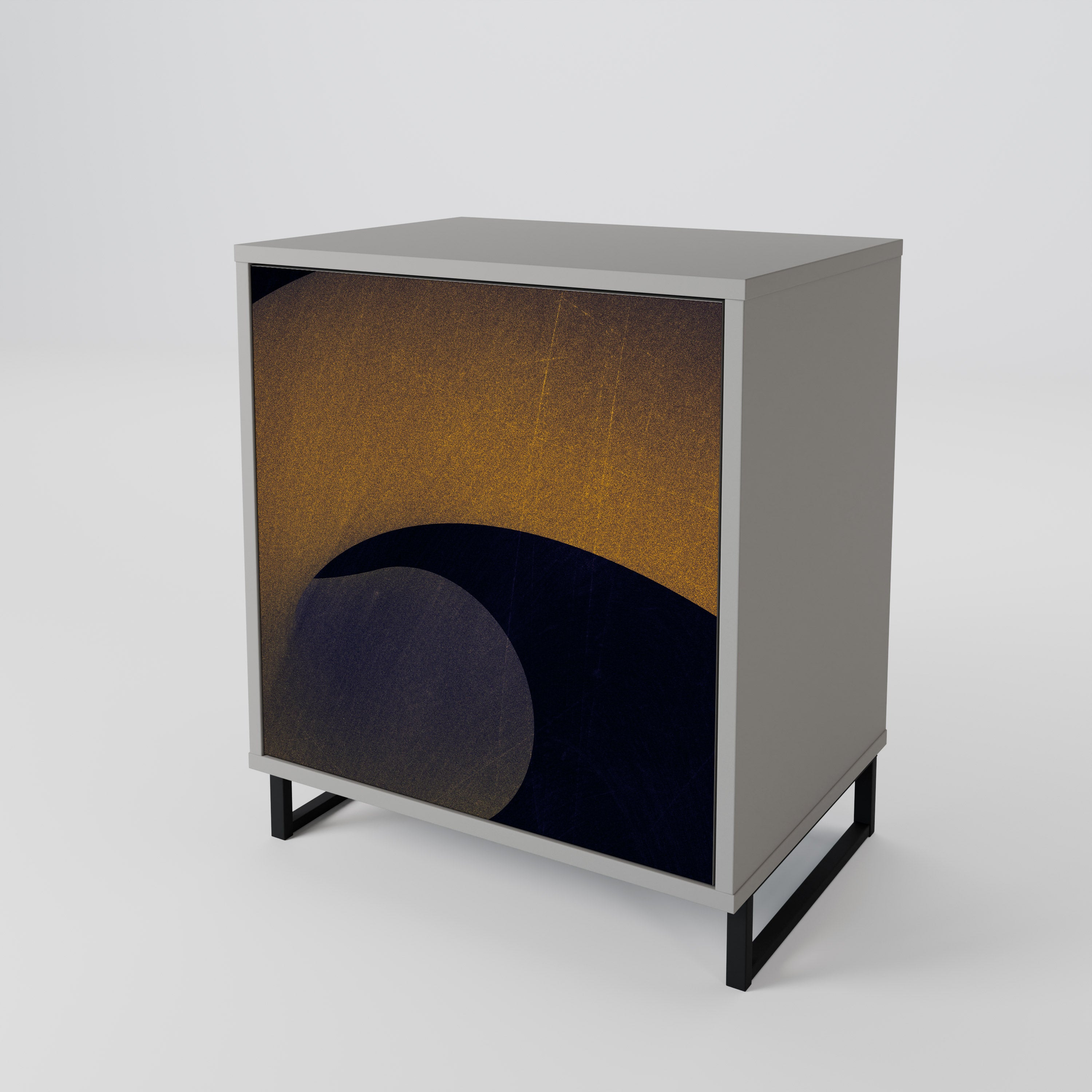 HOLLOW TIME Komoda 1-drzwiowa korpus Szary