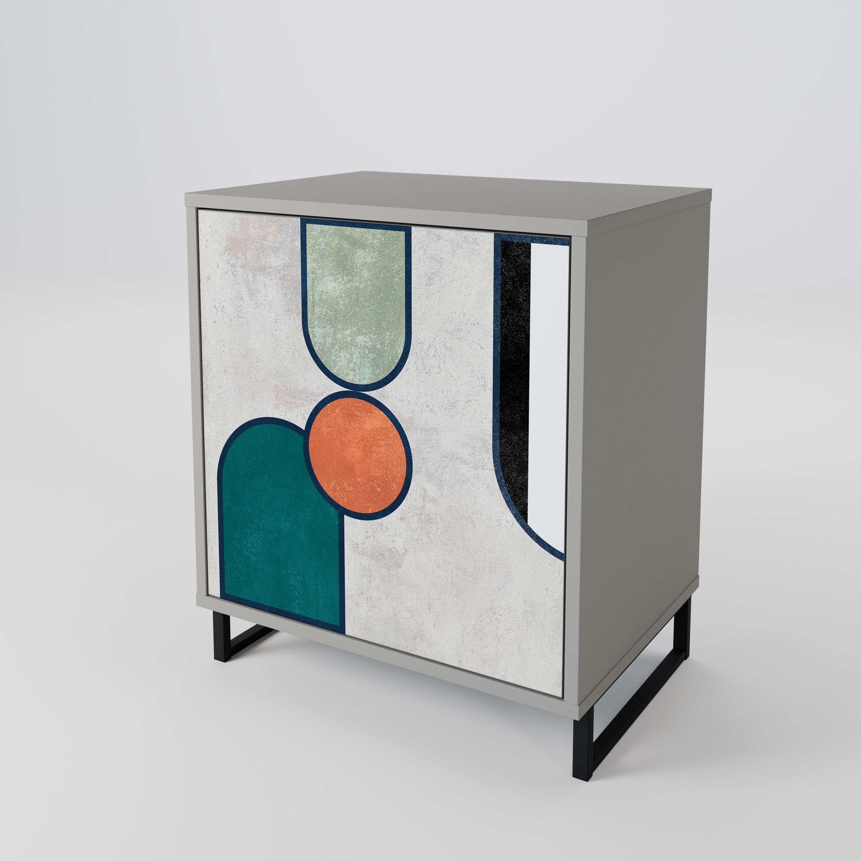 COOL STORY Komoda 1-drzwiowa korpus Szary