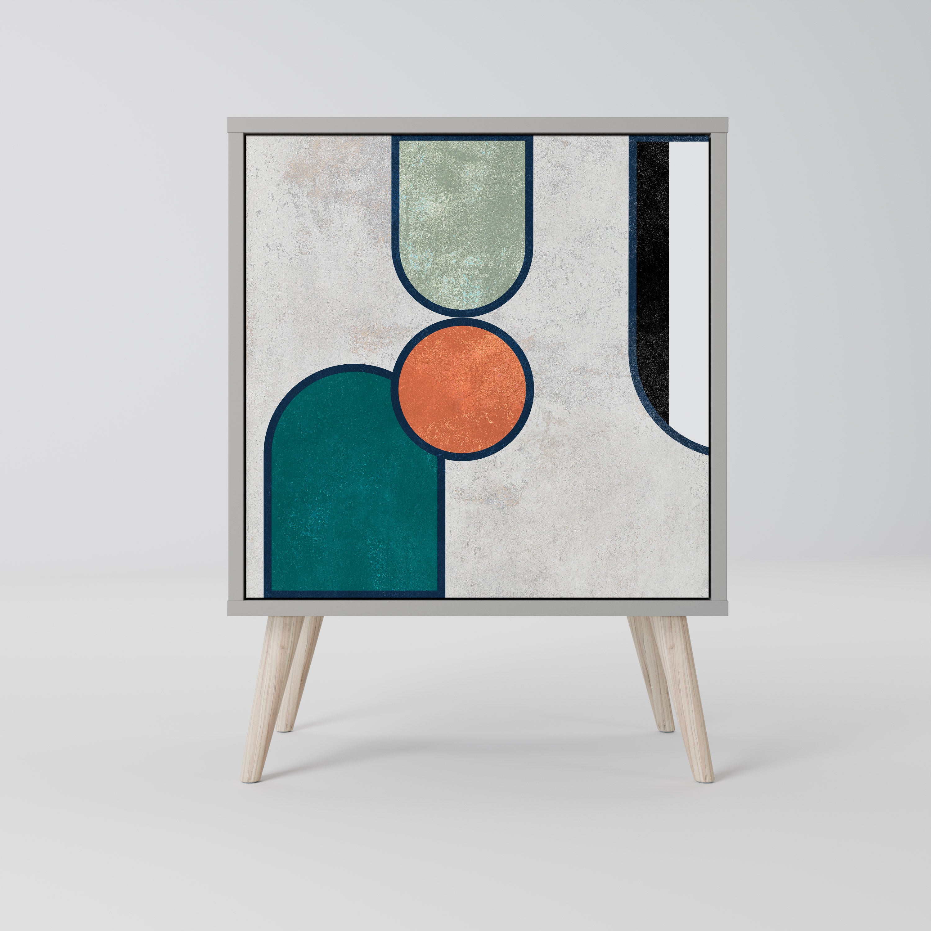 COOL STORY Komoda 1-drzwiowa korpus Szary