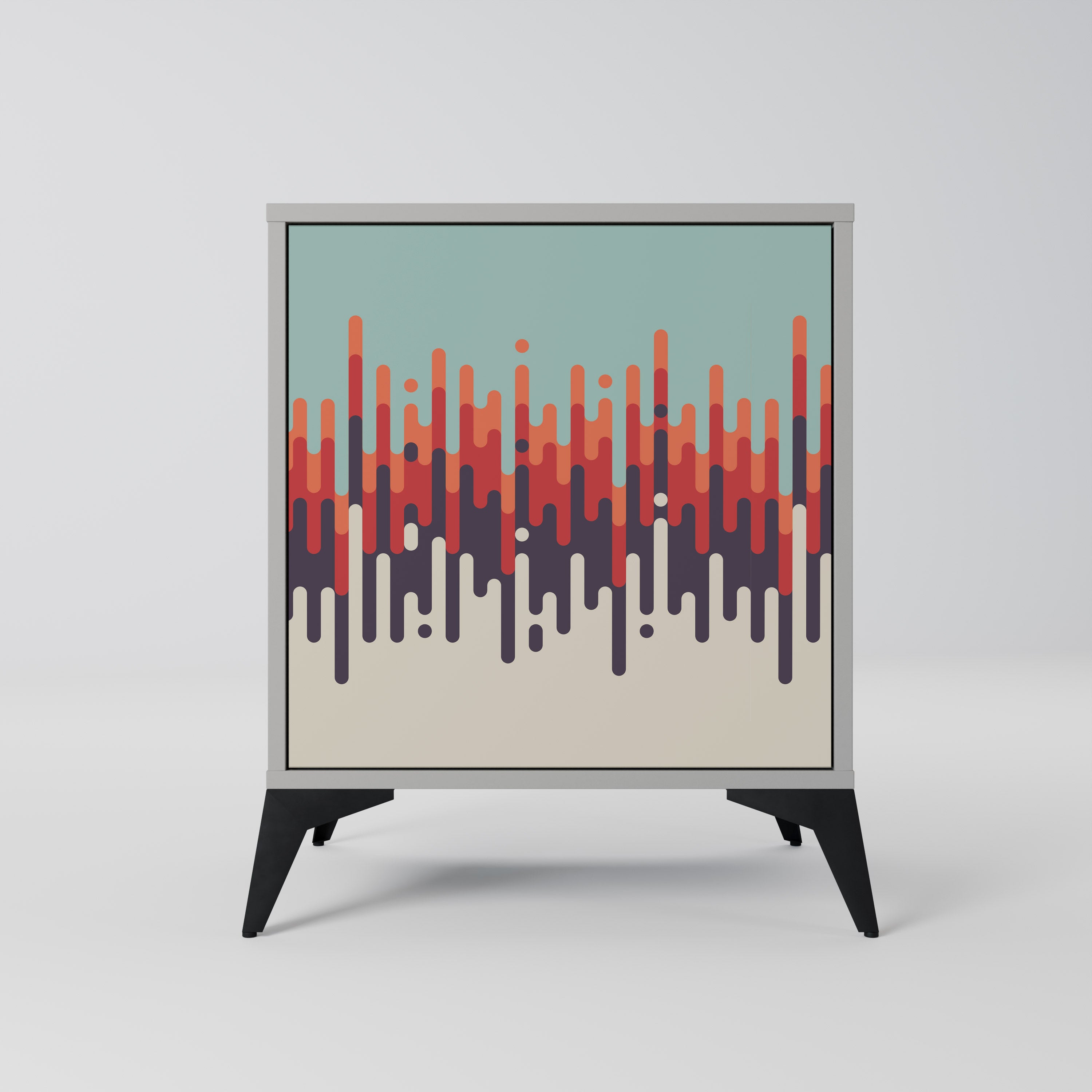 CHROMA CONTOURS Komoda 1-drzwiowa korpus Szary