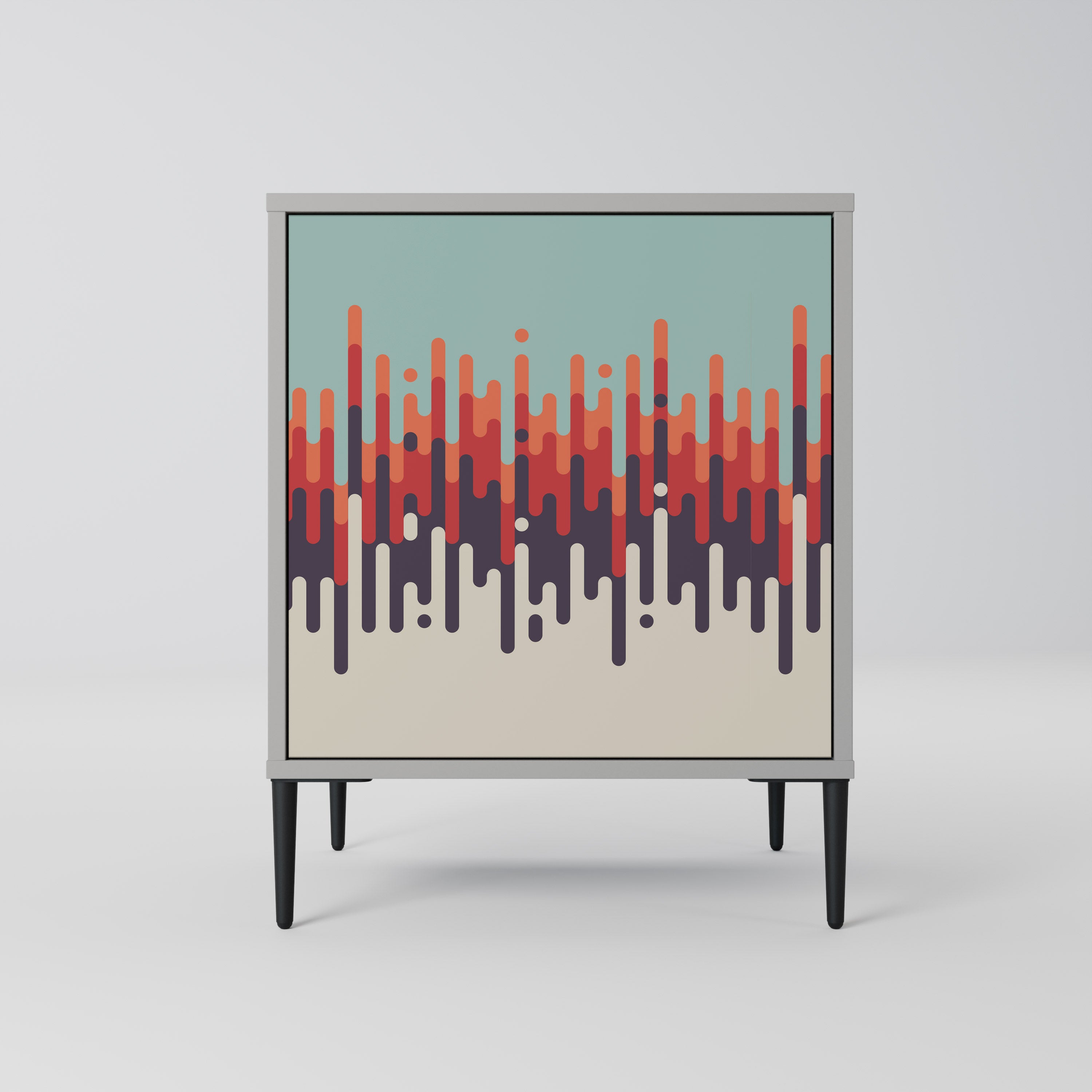 CHROMA CONTOURS Komoda 1-drzwiowa korpus Szary