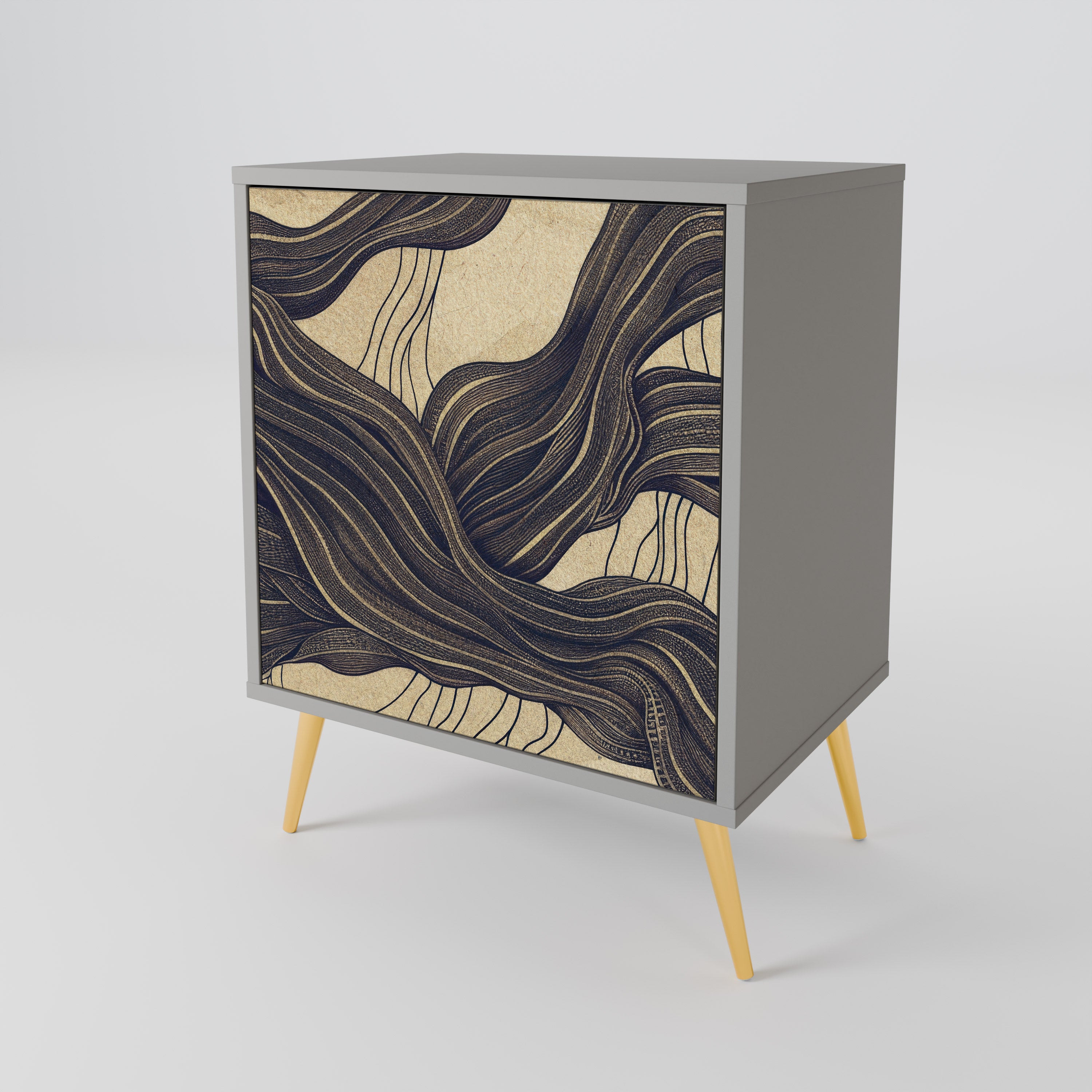 UNIFIED FRAGMENTS Komoda 1-drzwiowa korpus Szary