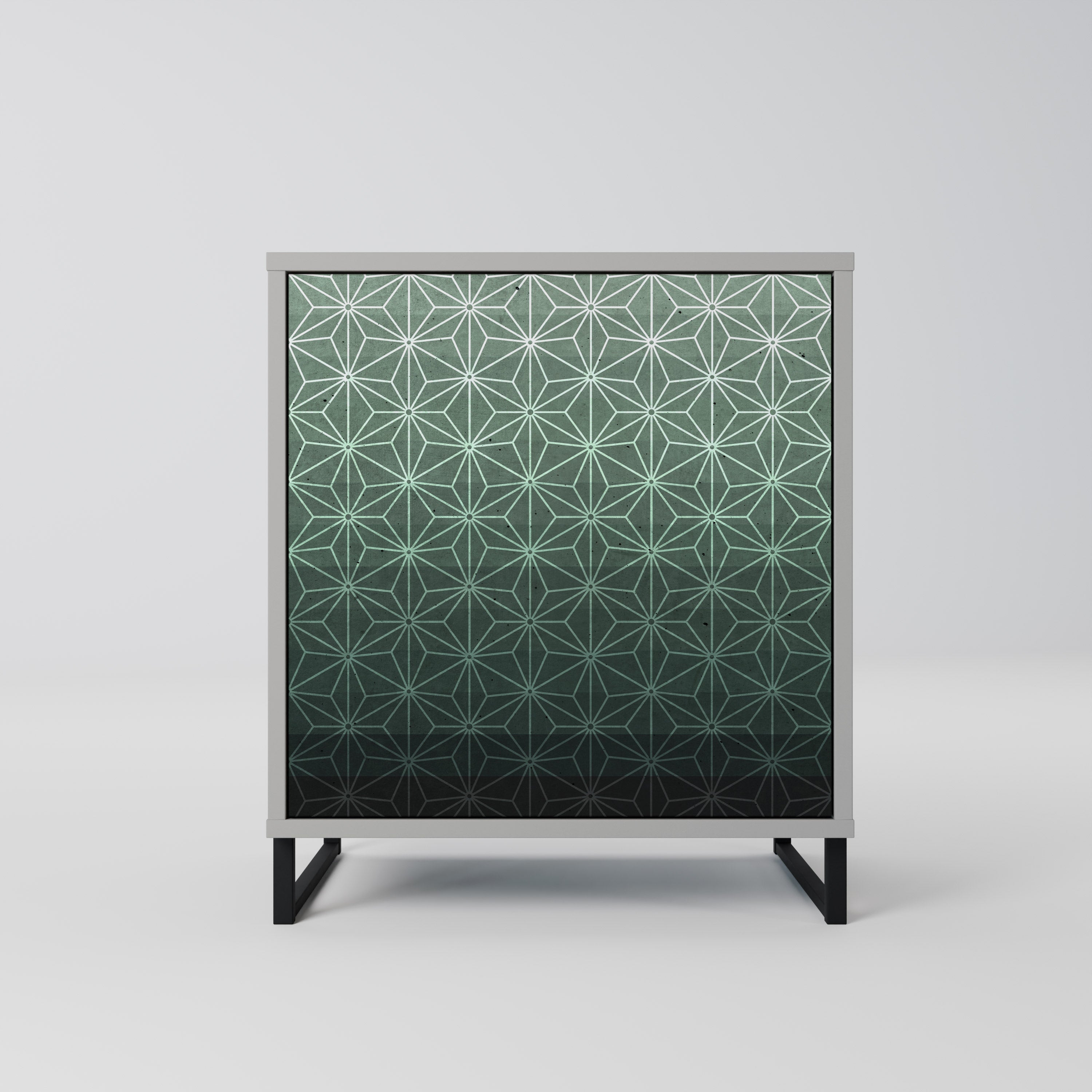 ORNAMENTAL GLIMMER Komoda 1-drzwiowa korpus Szary