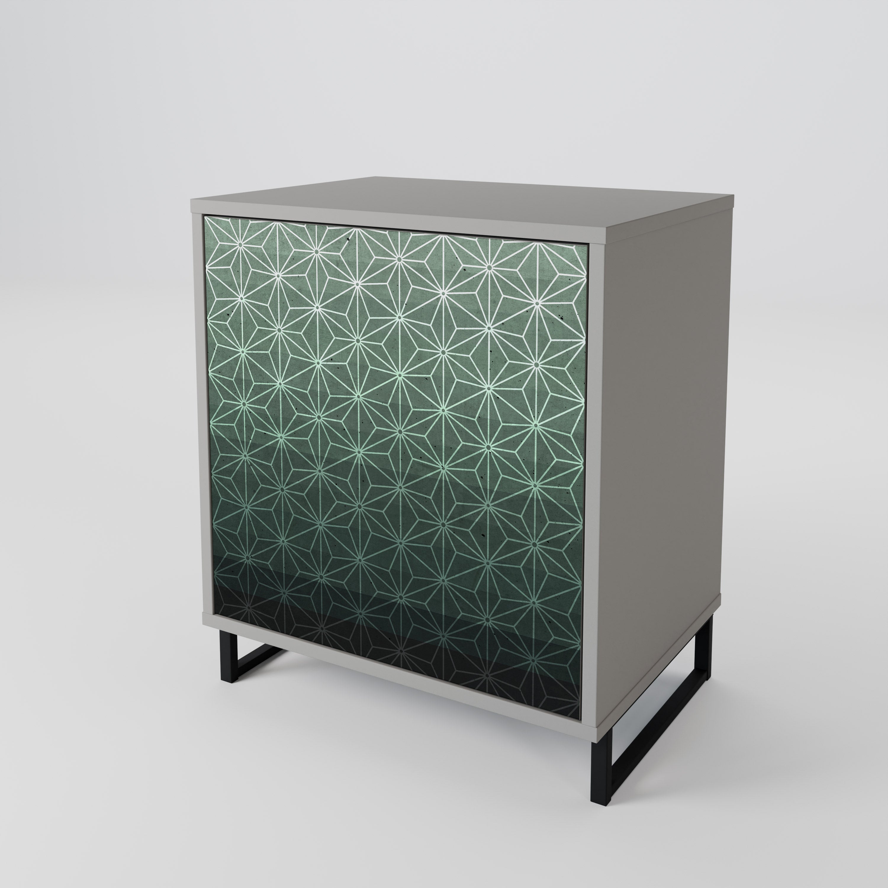 ORNAMENTAL GLIMMER Komoda 1-drzwiowa korpus Szary
