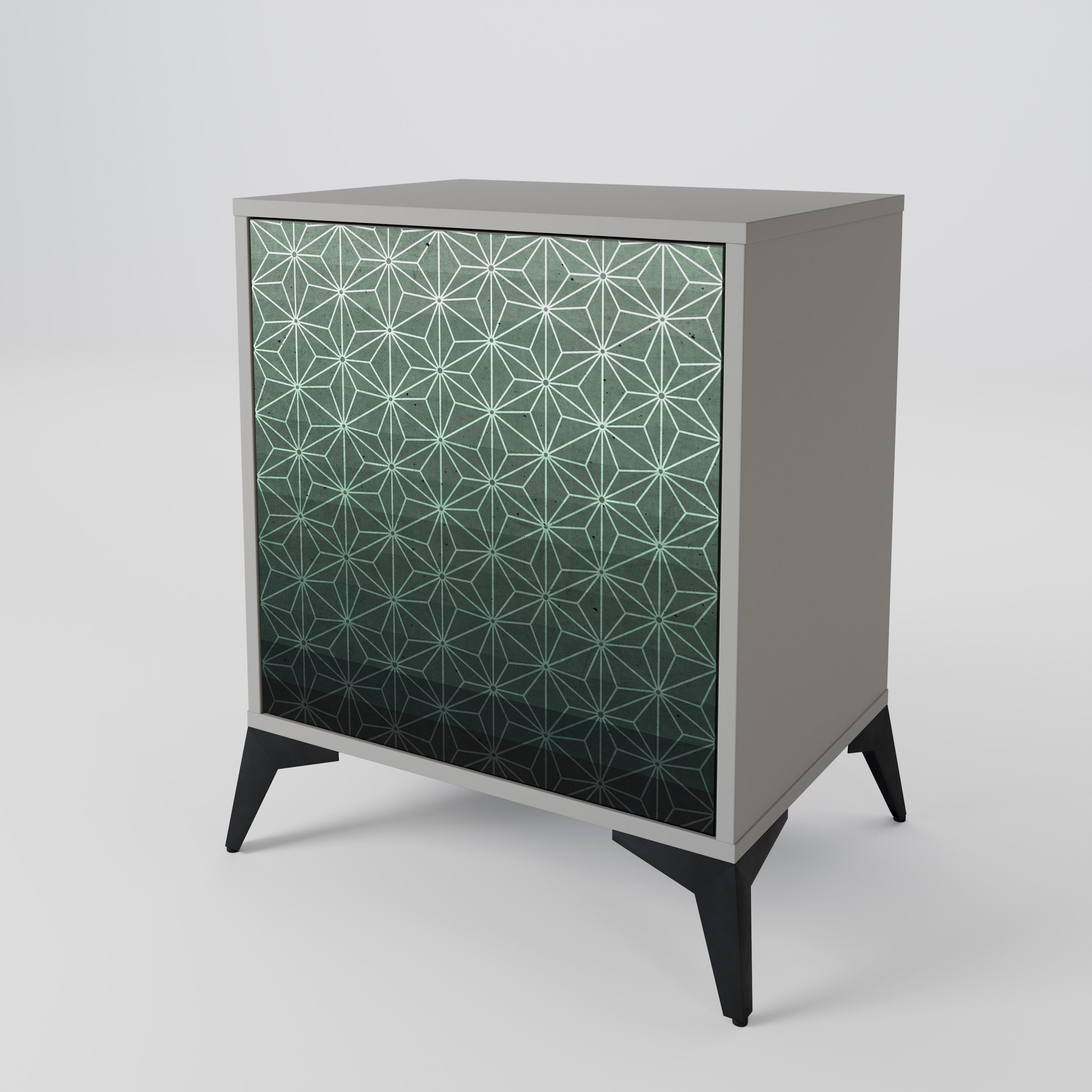 ORNAMENTAL GLIMMER Komoda 1-drzwiowa korpus Szary