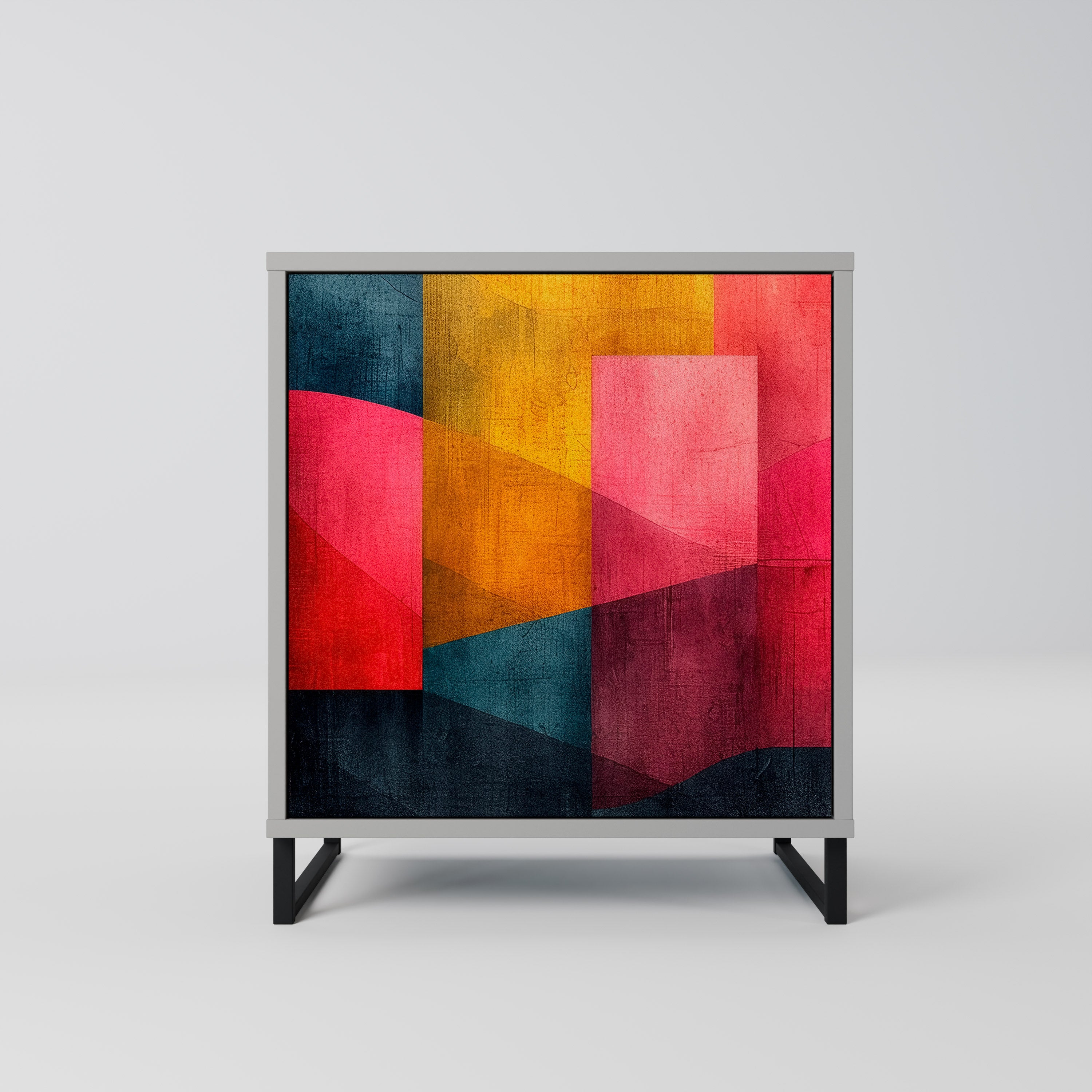 COLORFUL SOUNDS Komoda 1-drzwiowa korpus Szary