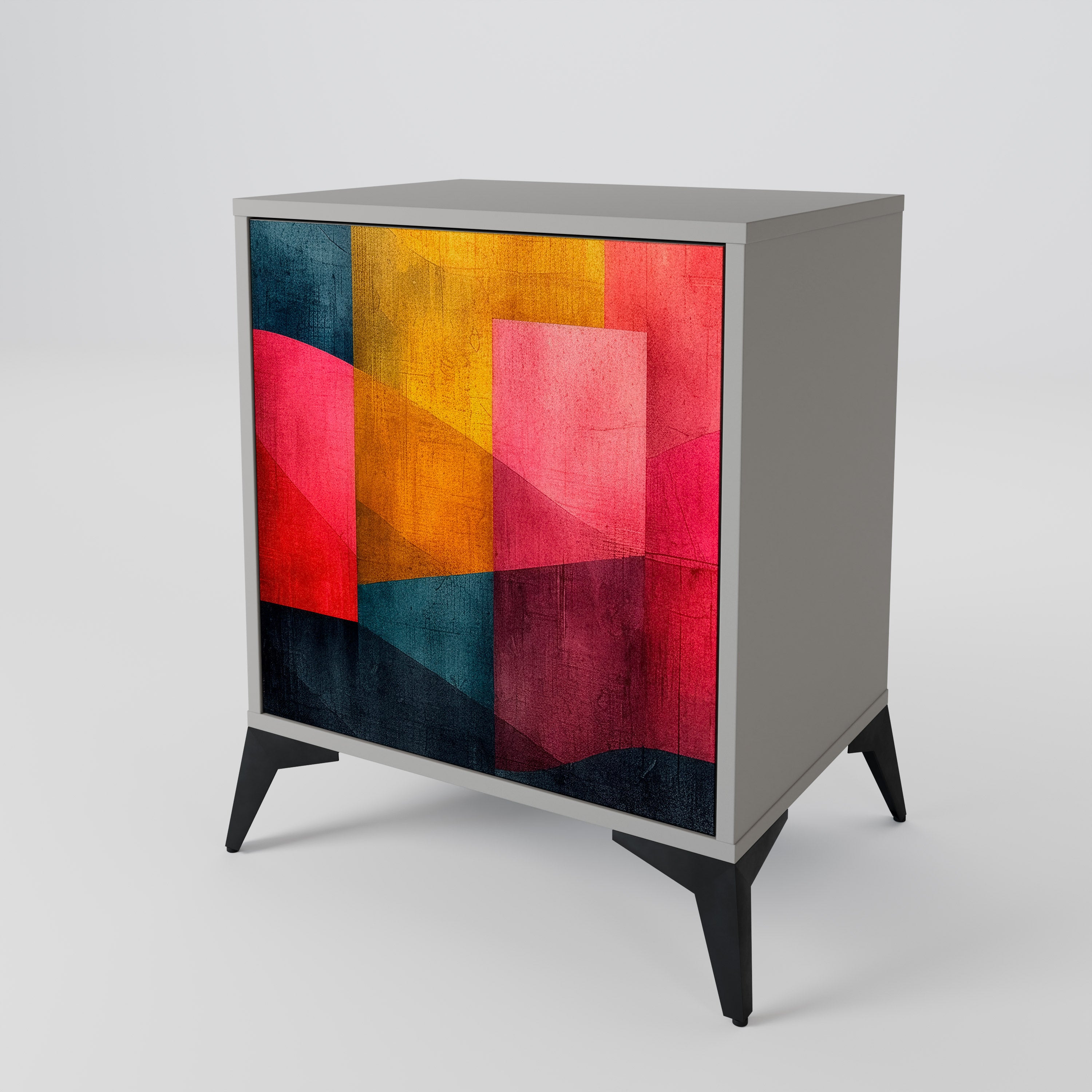 COLORFUL SOUNDS Komoda 1-drzwiowa korpus Szary