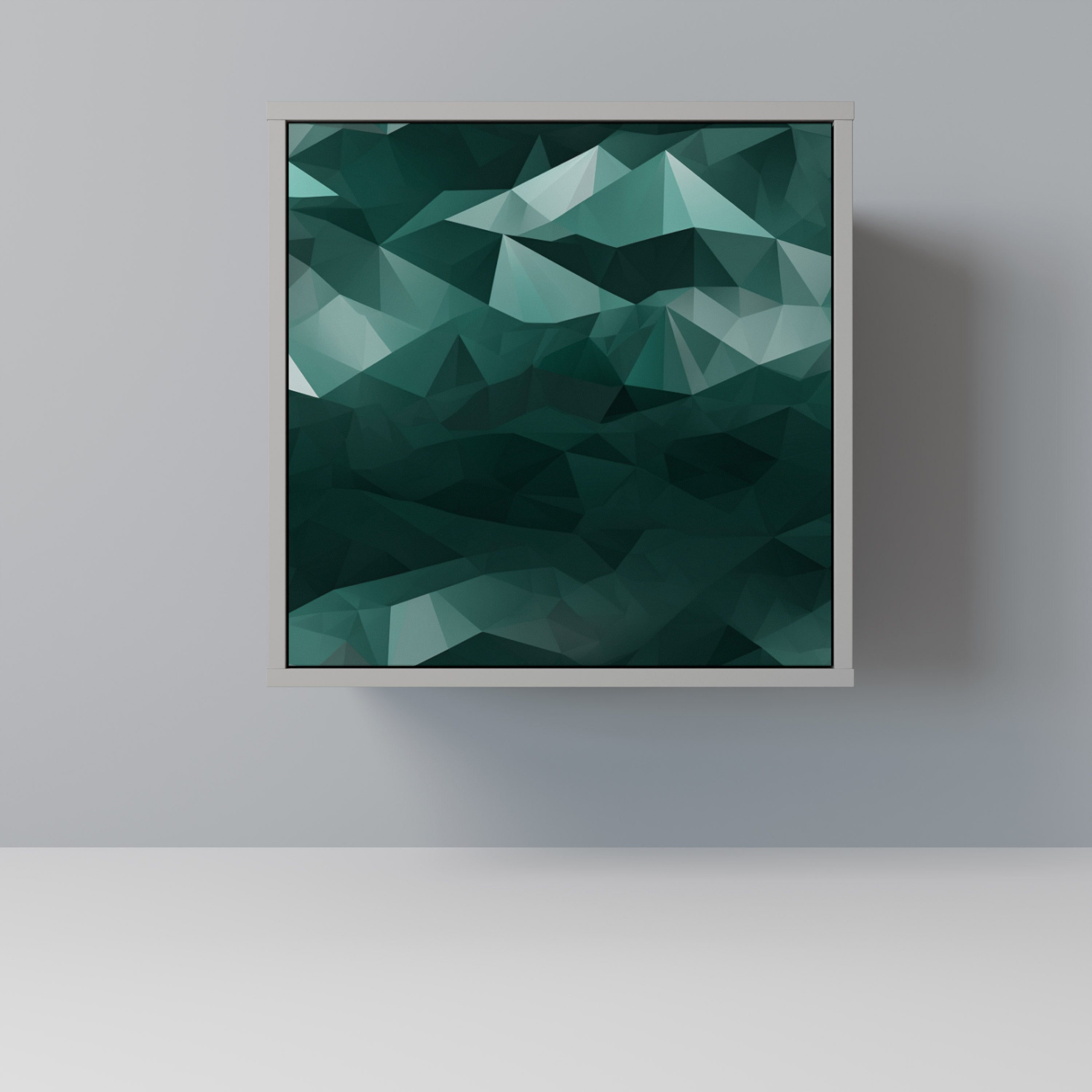 POLYGONAL FLOATING Komoda 1-drzwiowa korpus Szary