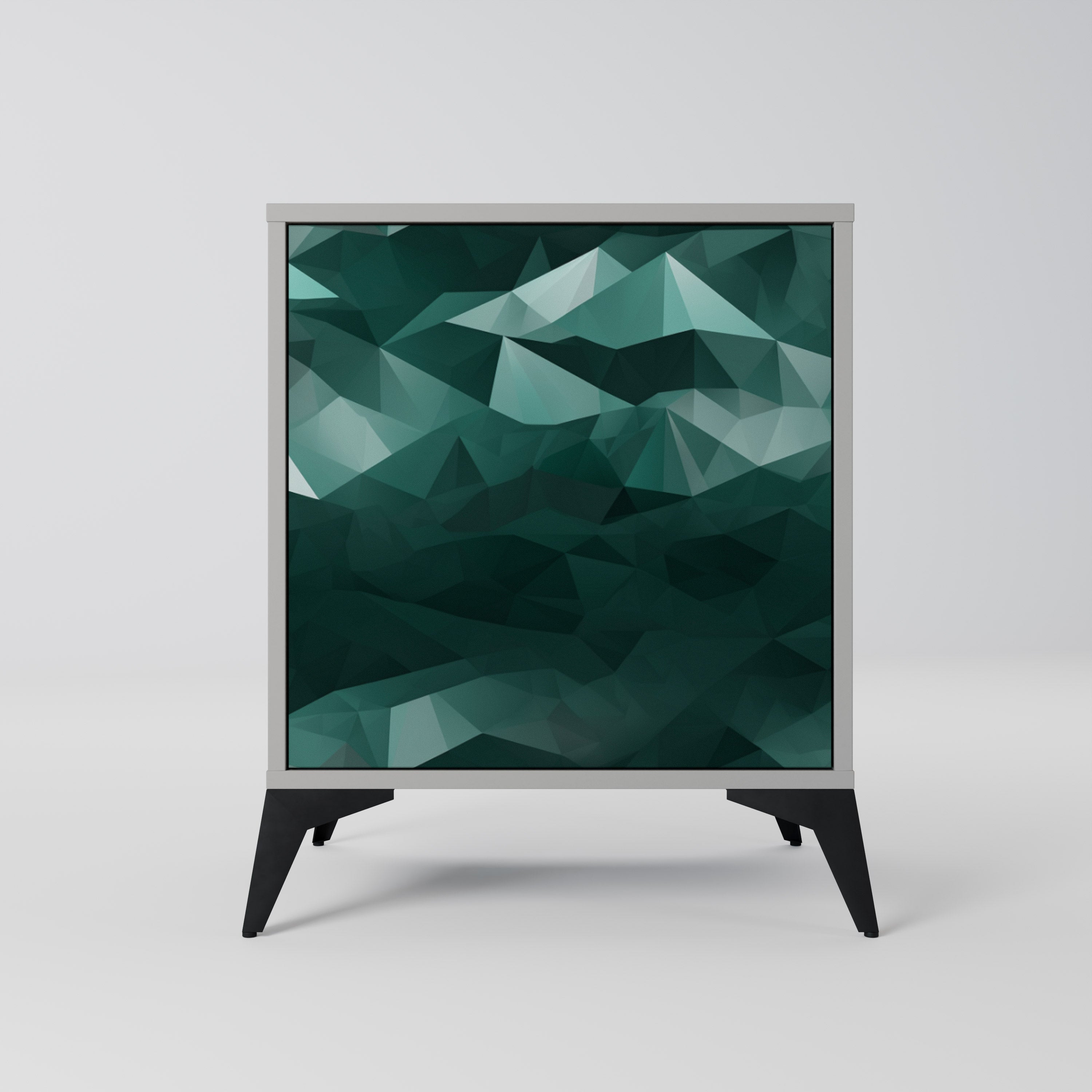 POLYGONAL FLOATING Komoda 1-drzwiowa korpus Szary