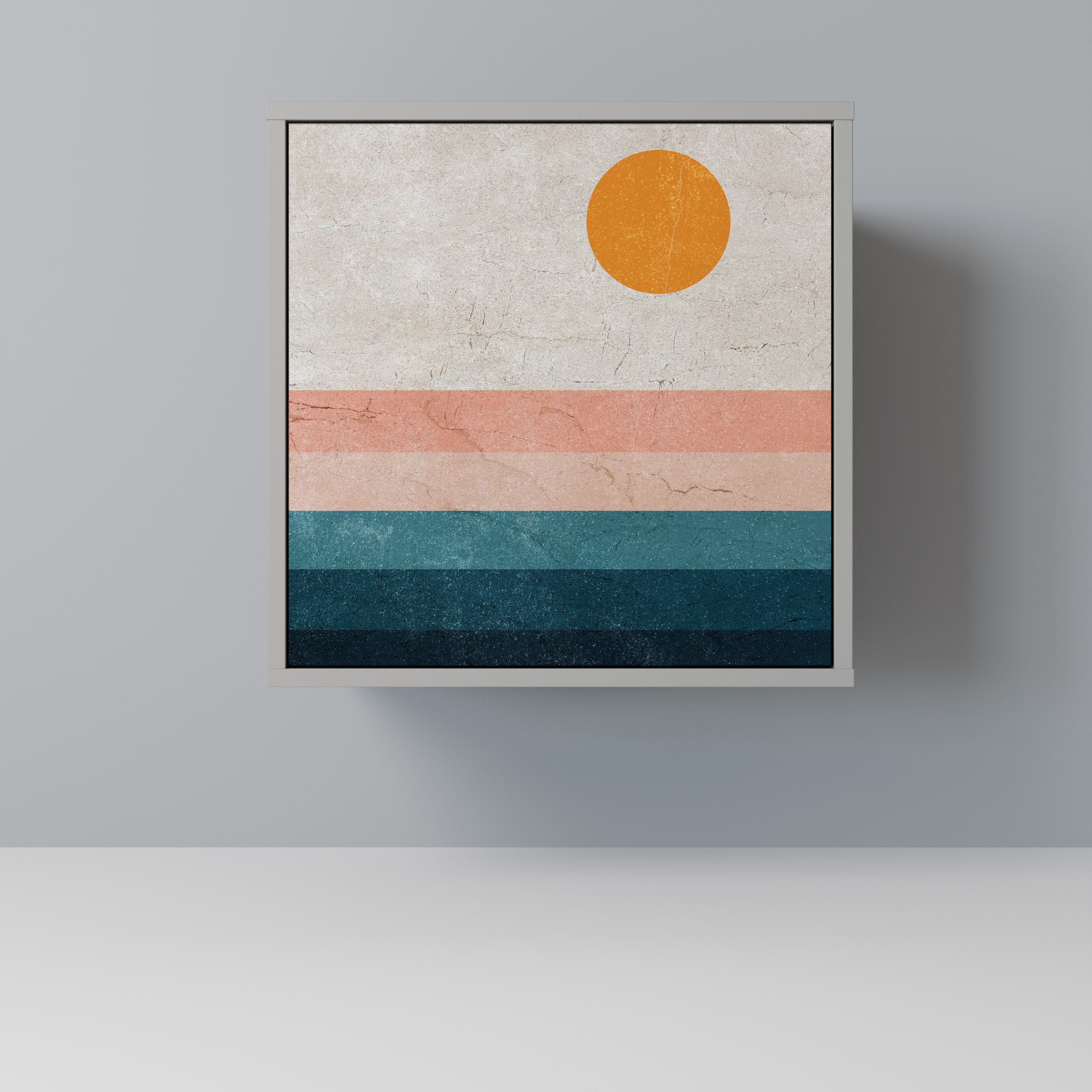 TWO HALVES Komoda 1-drzwiowa korpus Szary