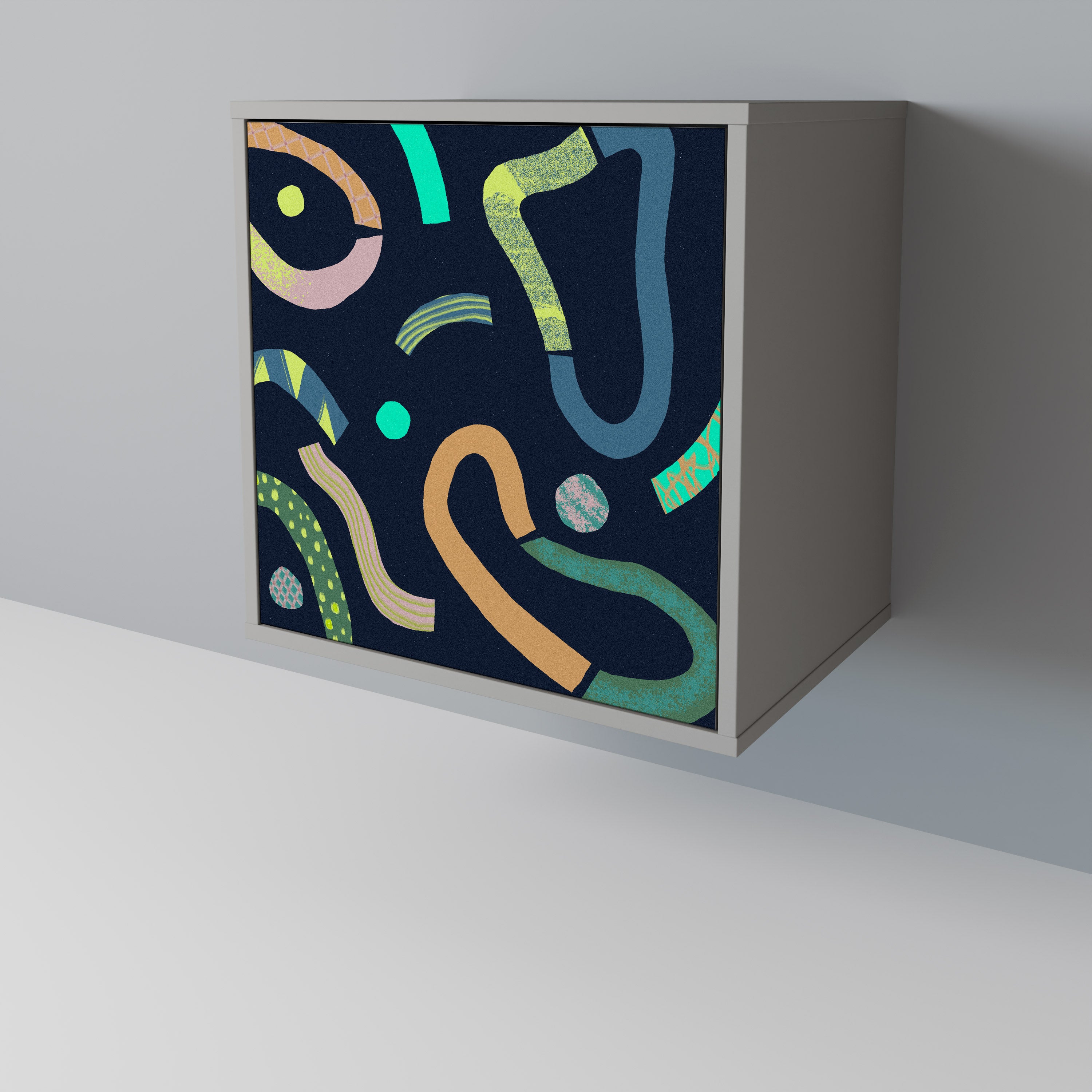 CONTRAST DANCE Komoda 1-drzwiowa korpus Szary