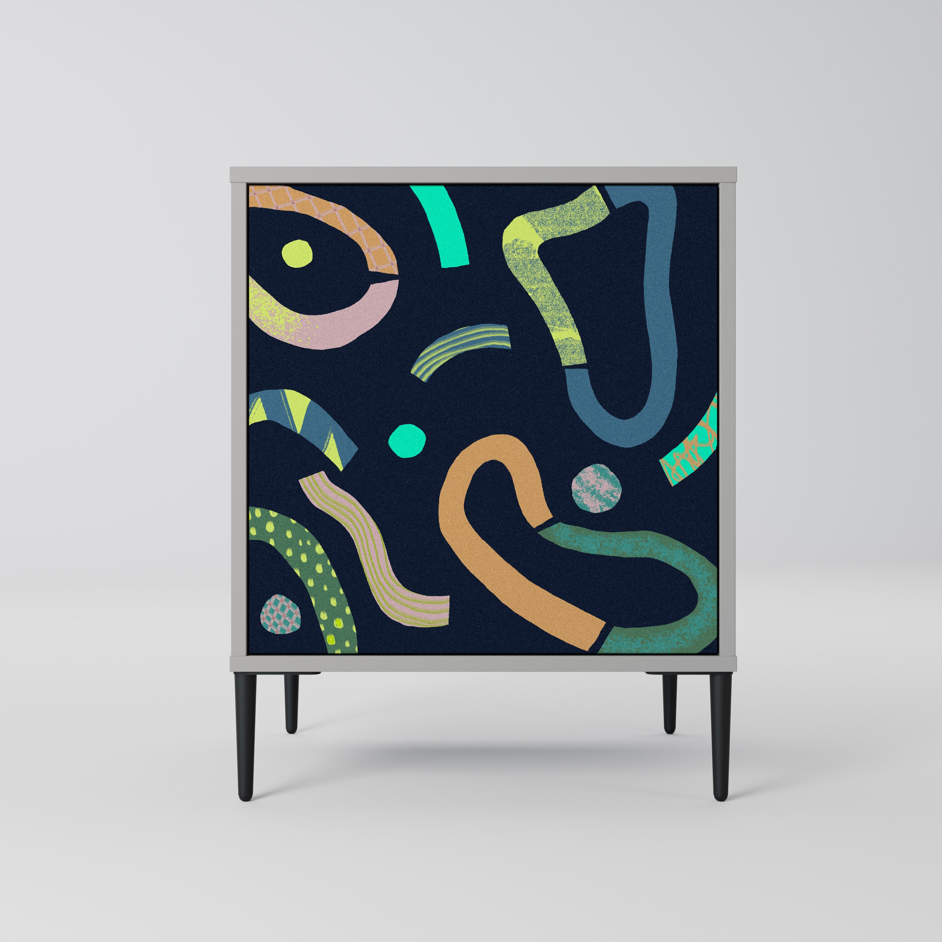 CONTRAST DANCE Komoda 1-drzwiowa korpus Szary