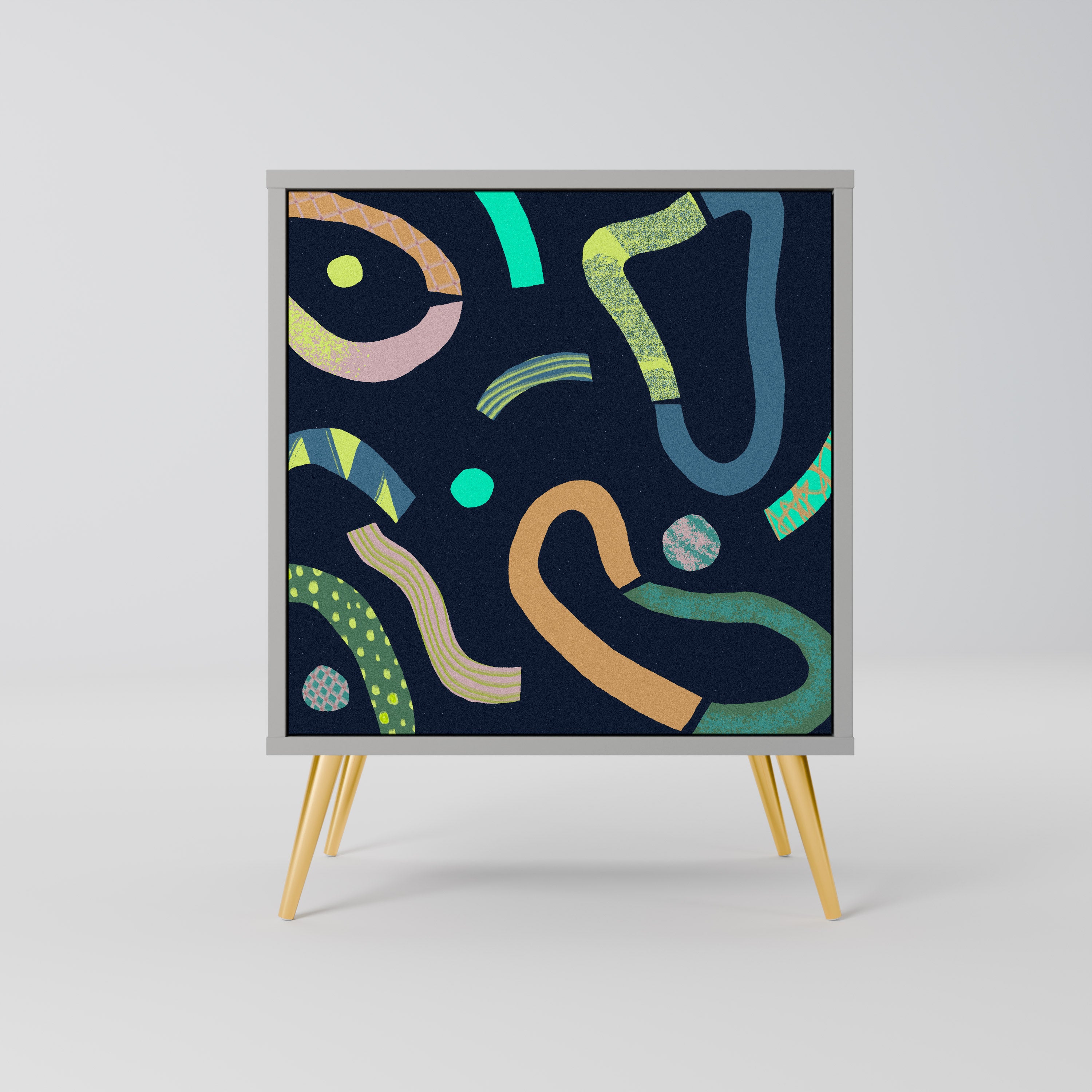 CONTRAST DANCE Komoda 1-drzwiowa korpus Szary