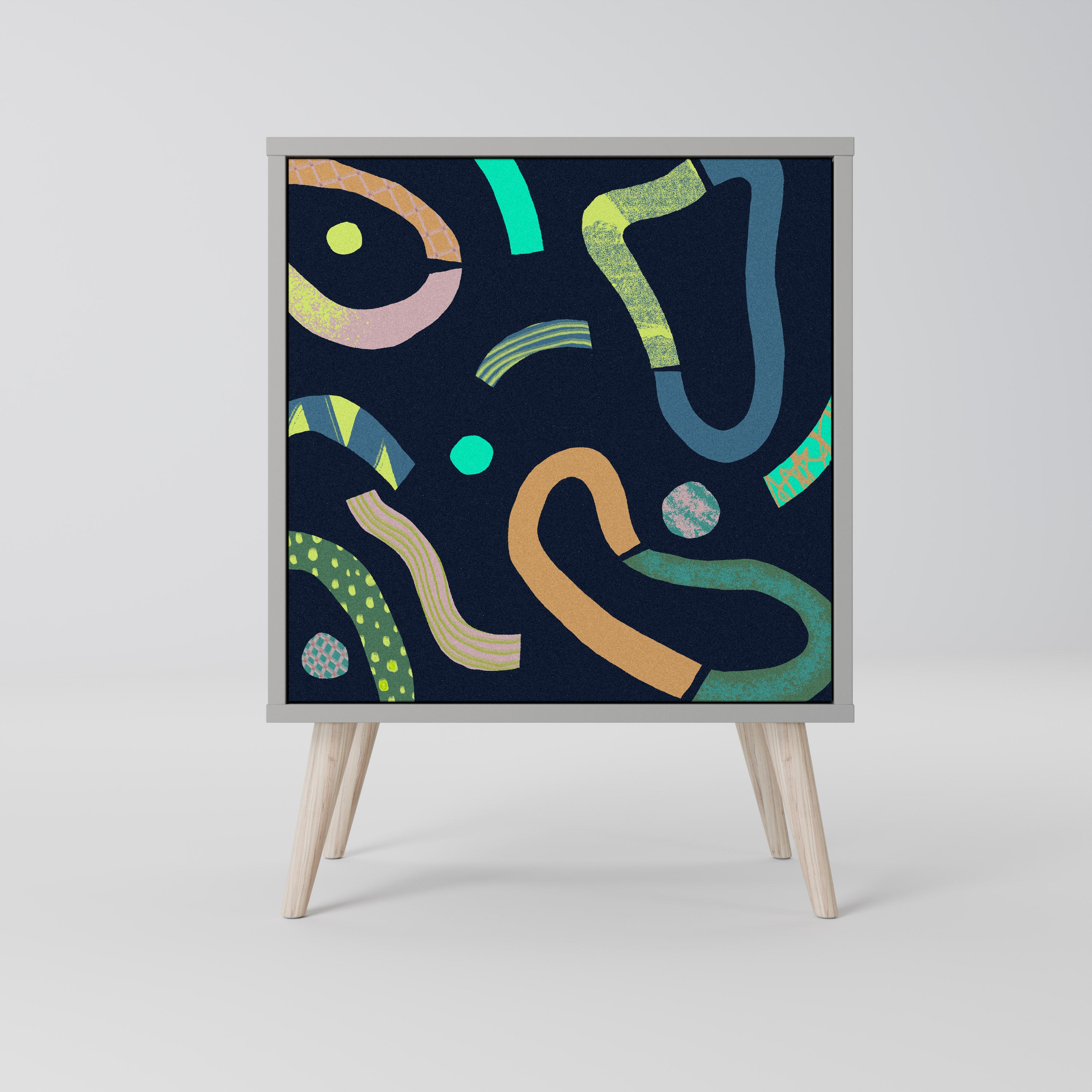 CONTRAST DANCE Komoda 1-drzwiowa korpus Szary