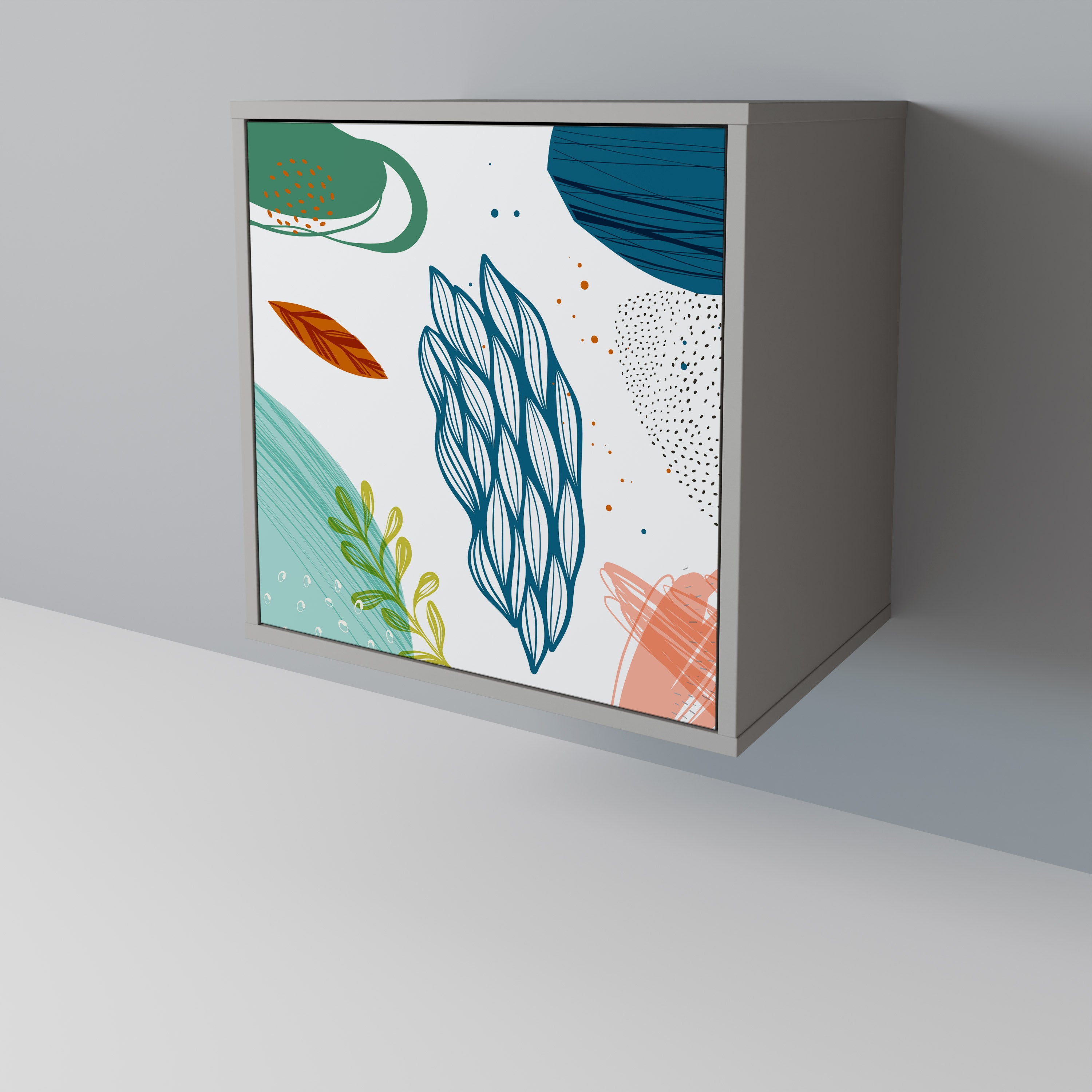 BOTANICAL HURRICANE Komoda 1-drzwiowa korpus Szary