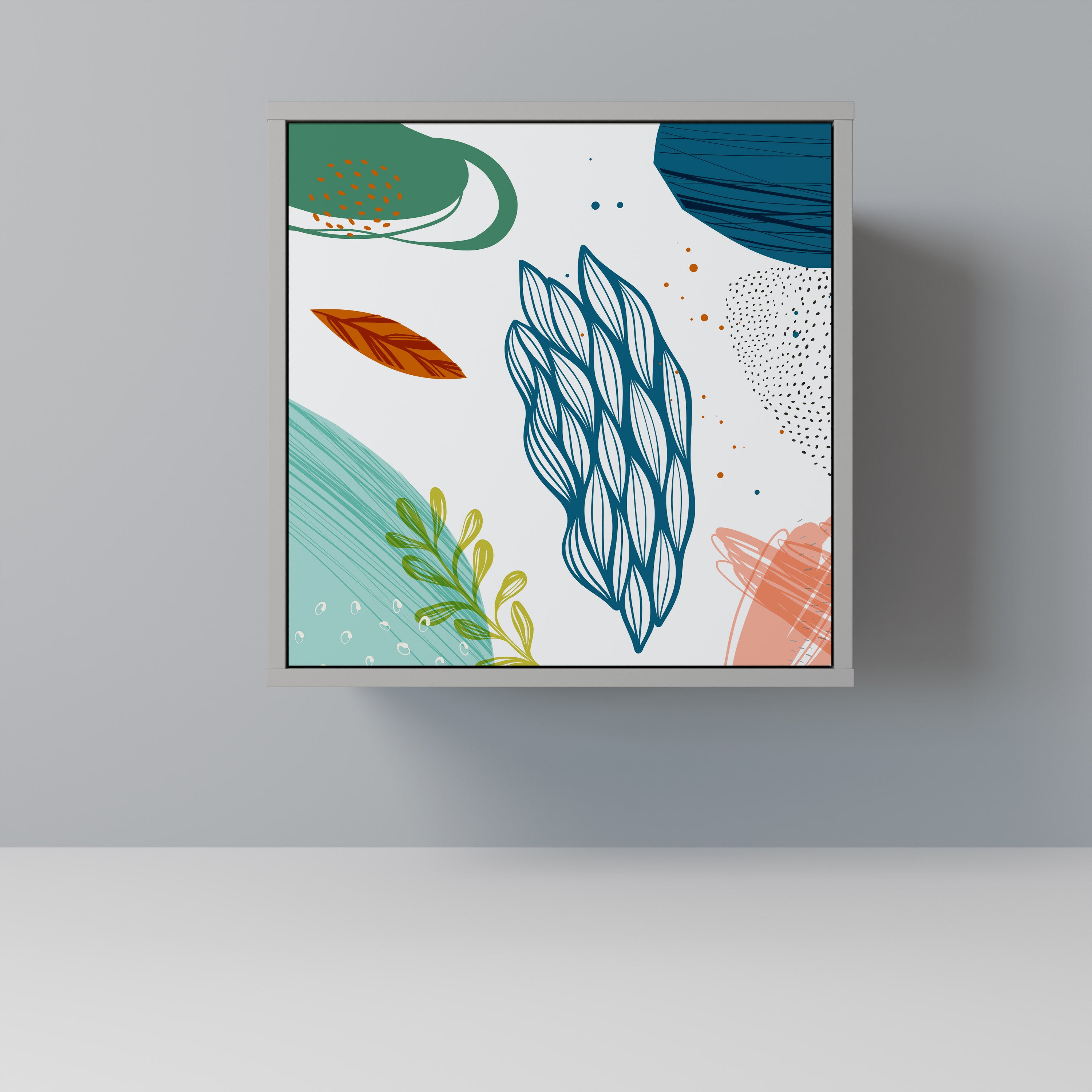 BOTANICAL HURRICANE Komoda 1-drzwiowa korpus Szary