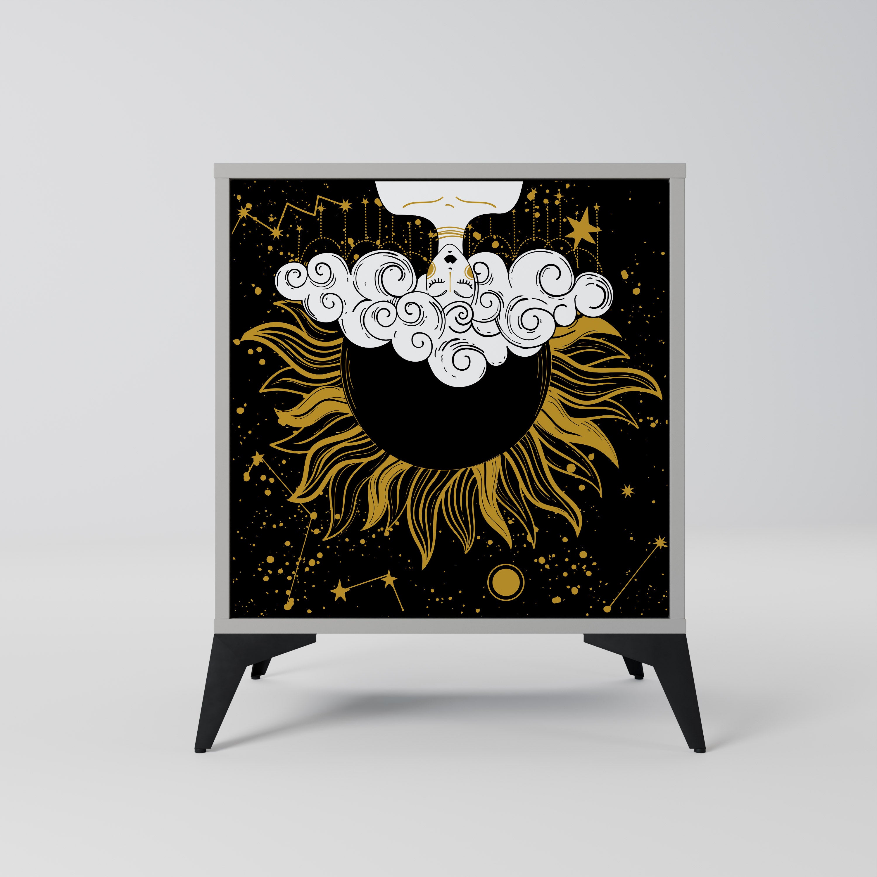 STELLAR CONSTELLATIONS Komoda 1-drzwiowa korpus Szary