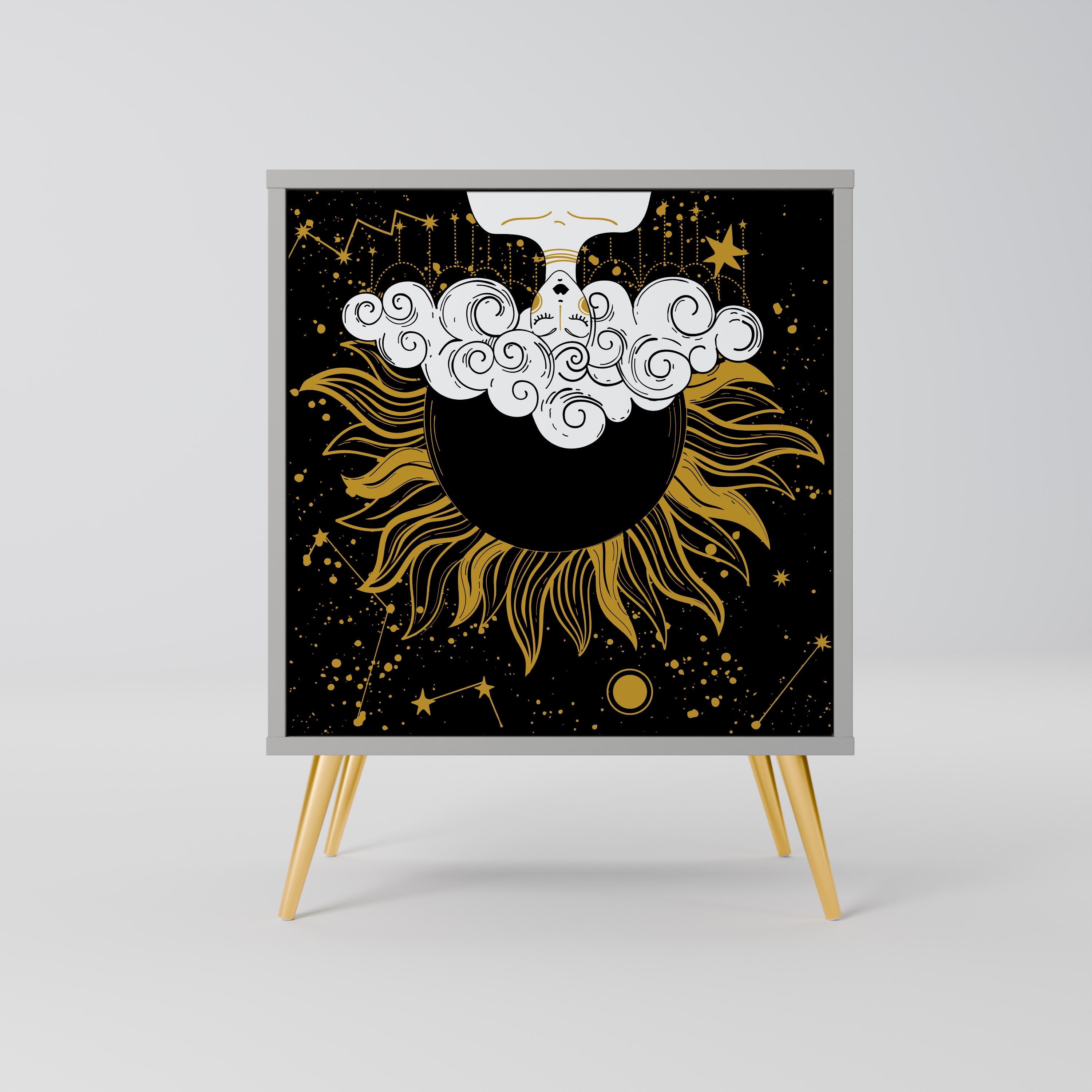 STELLAR CONSTELLATIONS Komoda 1-drzwiowa korpus Szary