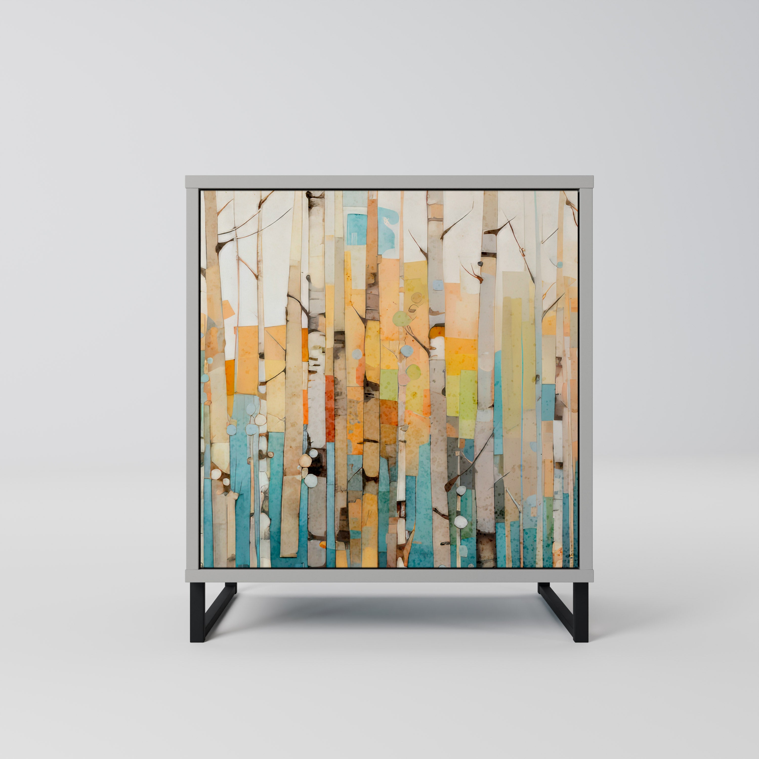 BIRCH KALEIDOSCOPE Komoda 1-drzwiowa korpus Szary