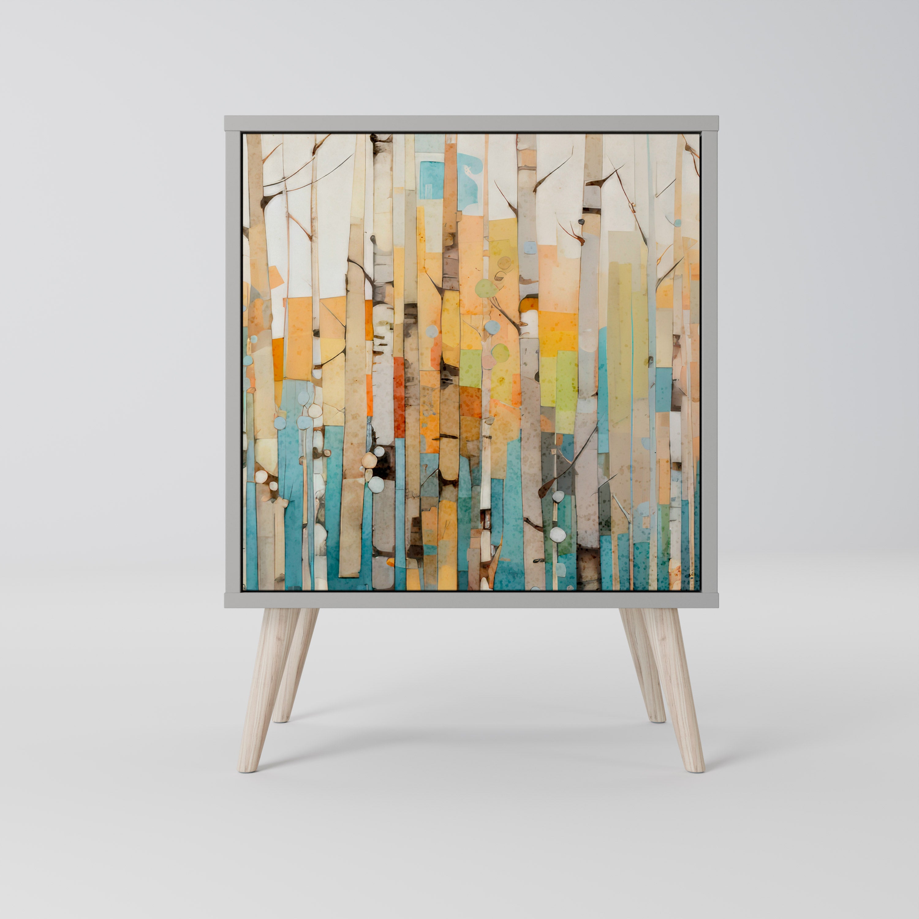 BIRCH KALEIDOSCOPE Komoda 1-drzwiowa korpus Szary