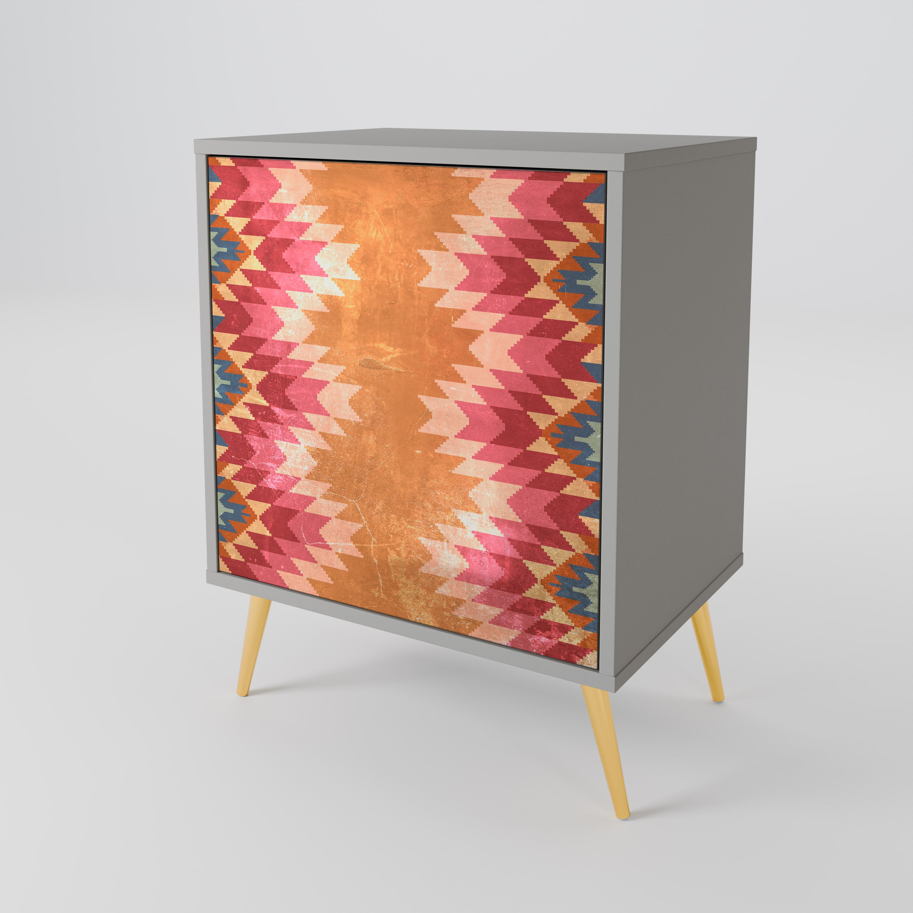 INDIAN FOLK Komoda 1-drzwiowa korpus Szary