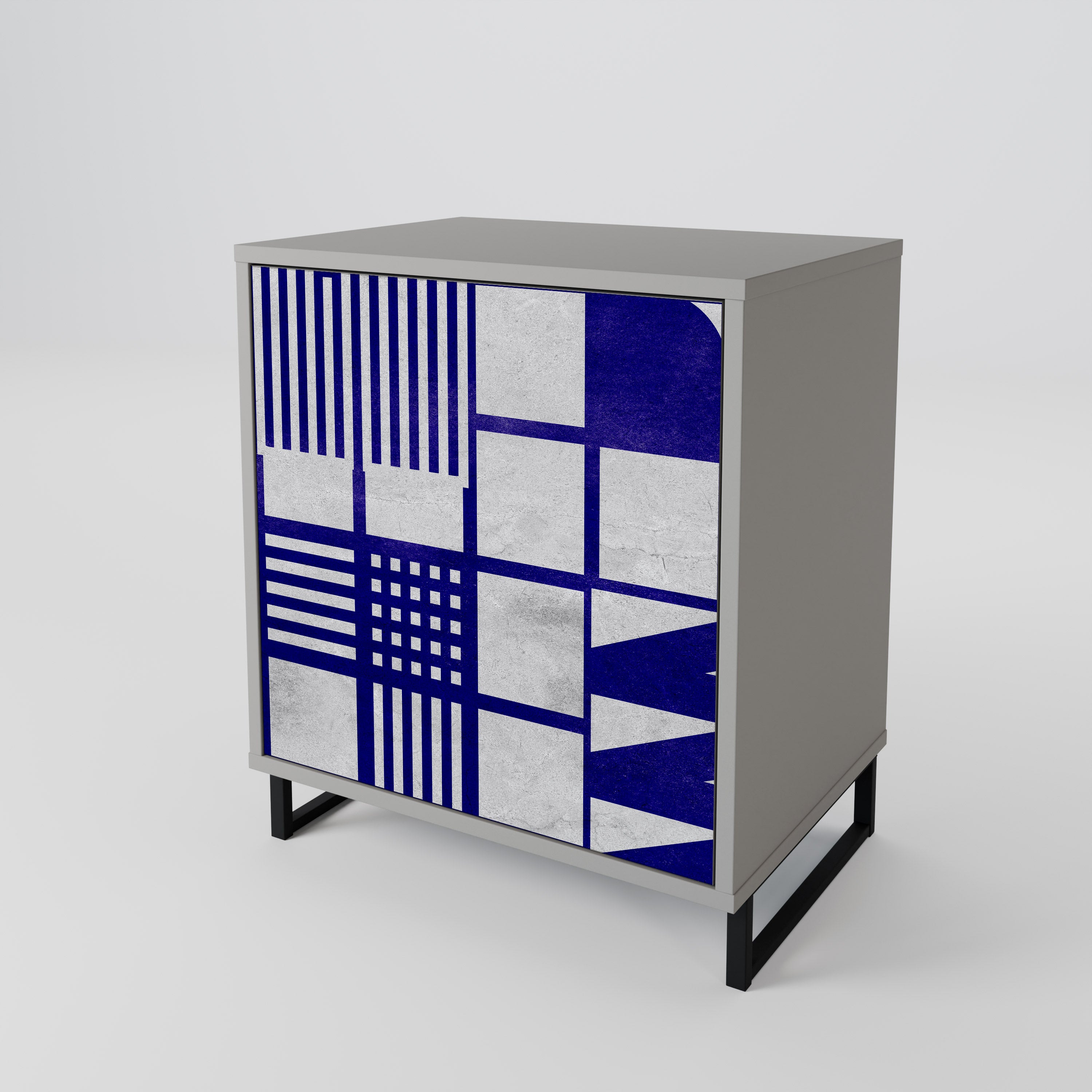 THE RIGHT PLACES Komoda 1-drzwiowa korpus Szary