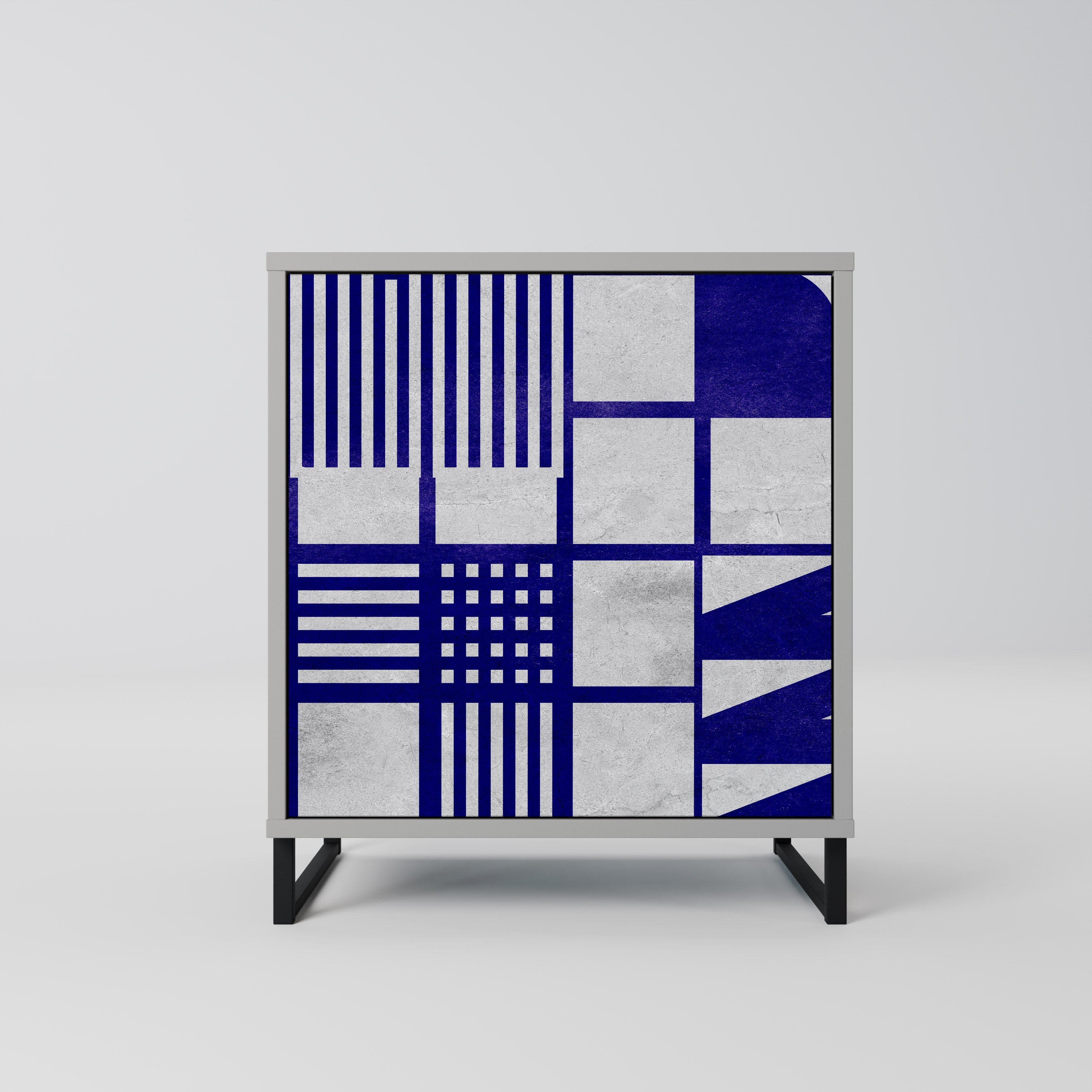 THE RIGHT PLACES Komoda 1-drzwiowa korpus Szary