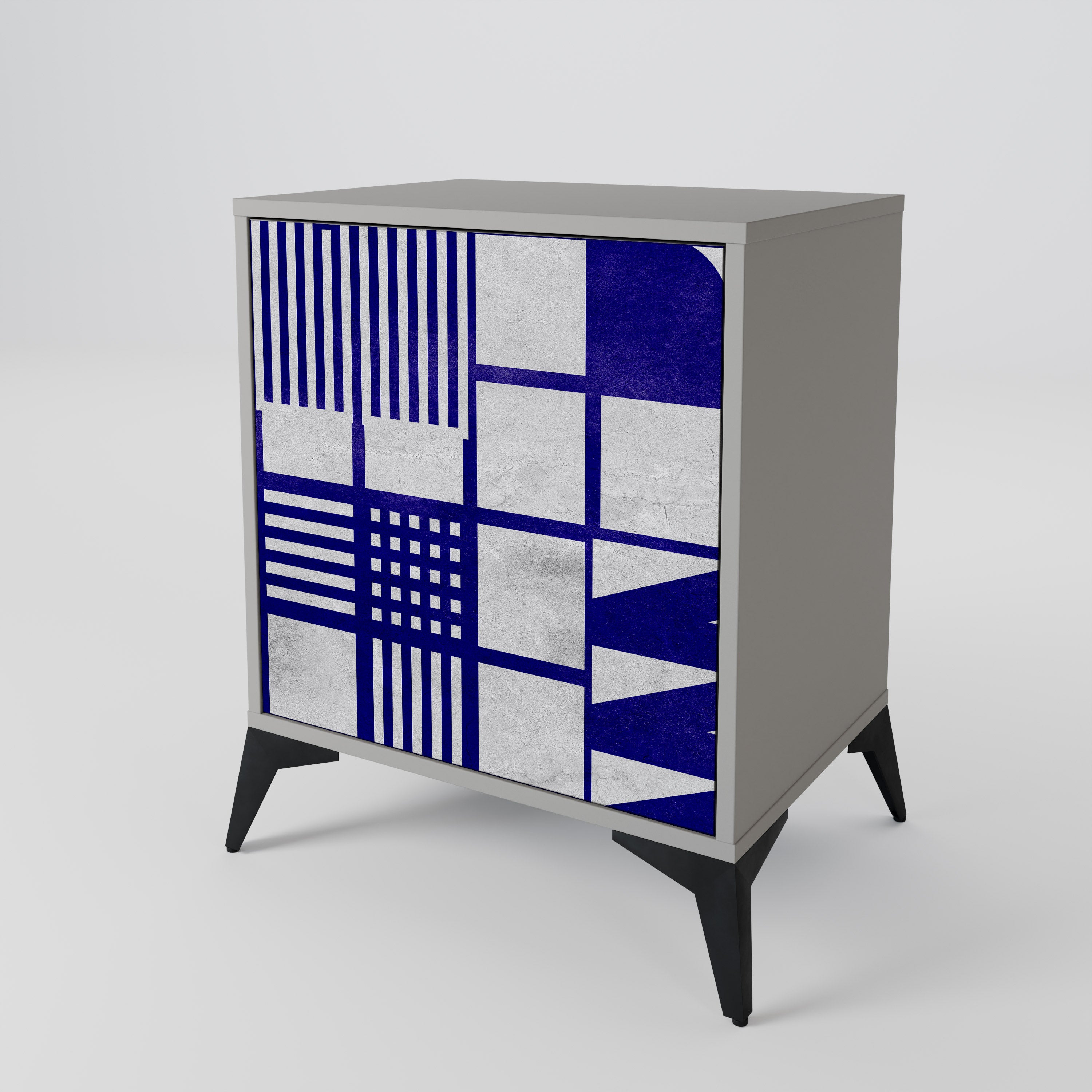 THE RIGHT PLACES Komoda 1-drzwiowa korpus Szary